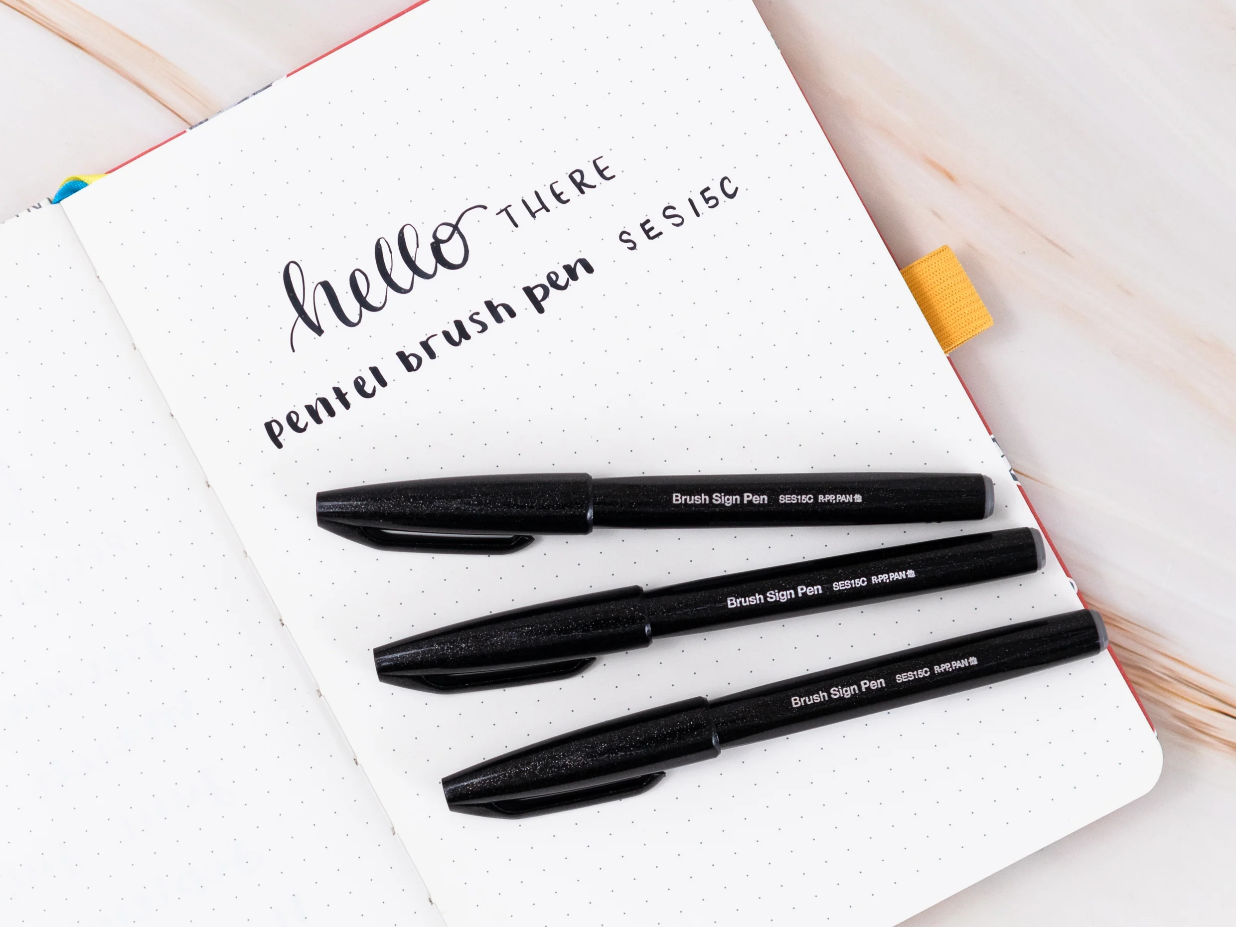 Pentel Brush Sign Pens (Set of 3) - Image 3
