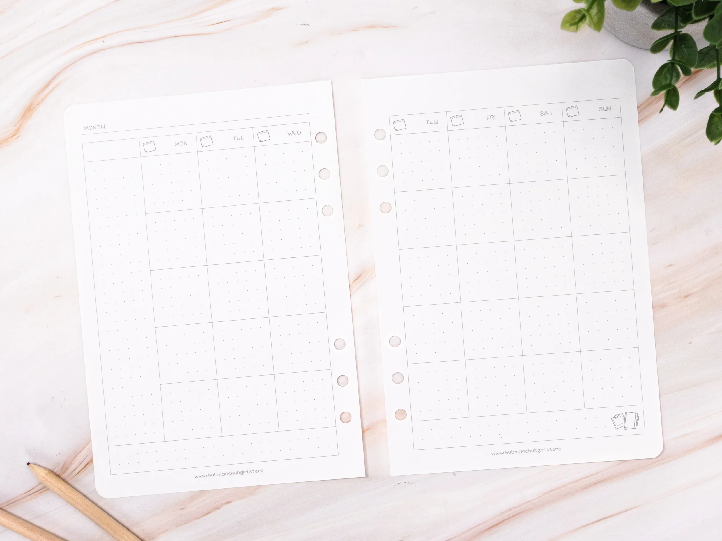 Planner Inserts - Monthly - Image 3