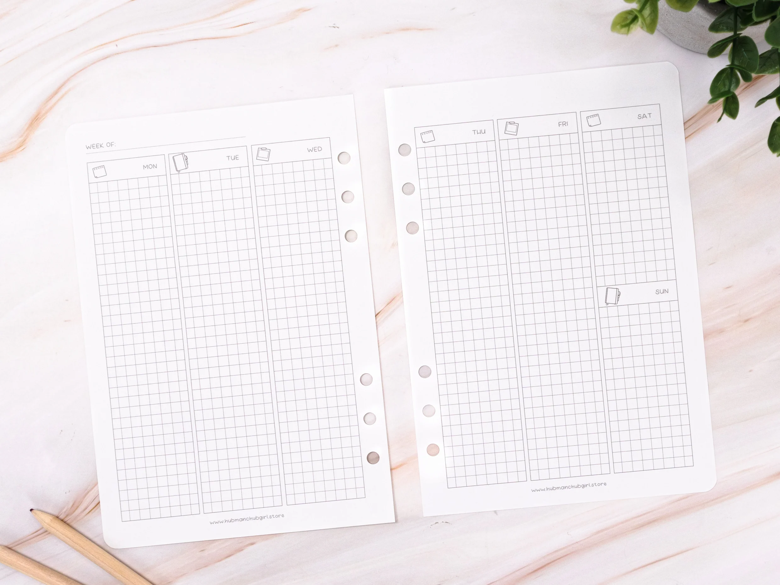 Planner Inserts - Weekly Vertical - Image 3