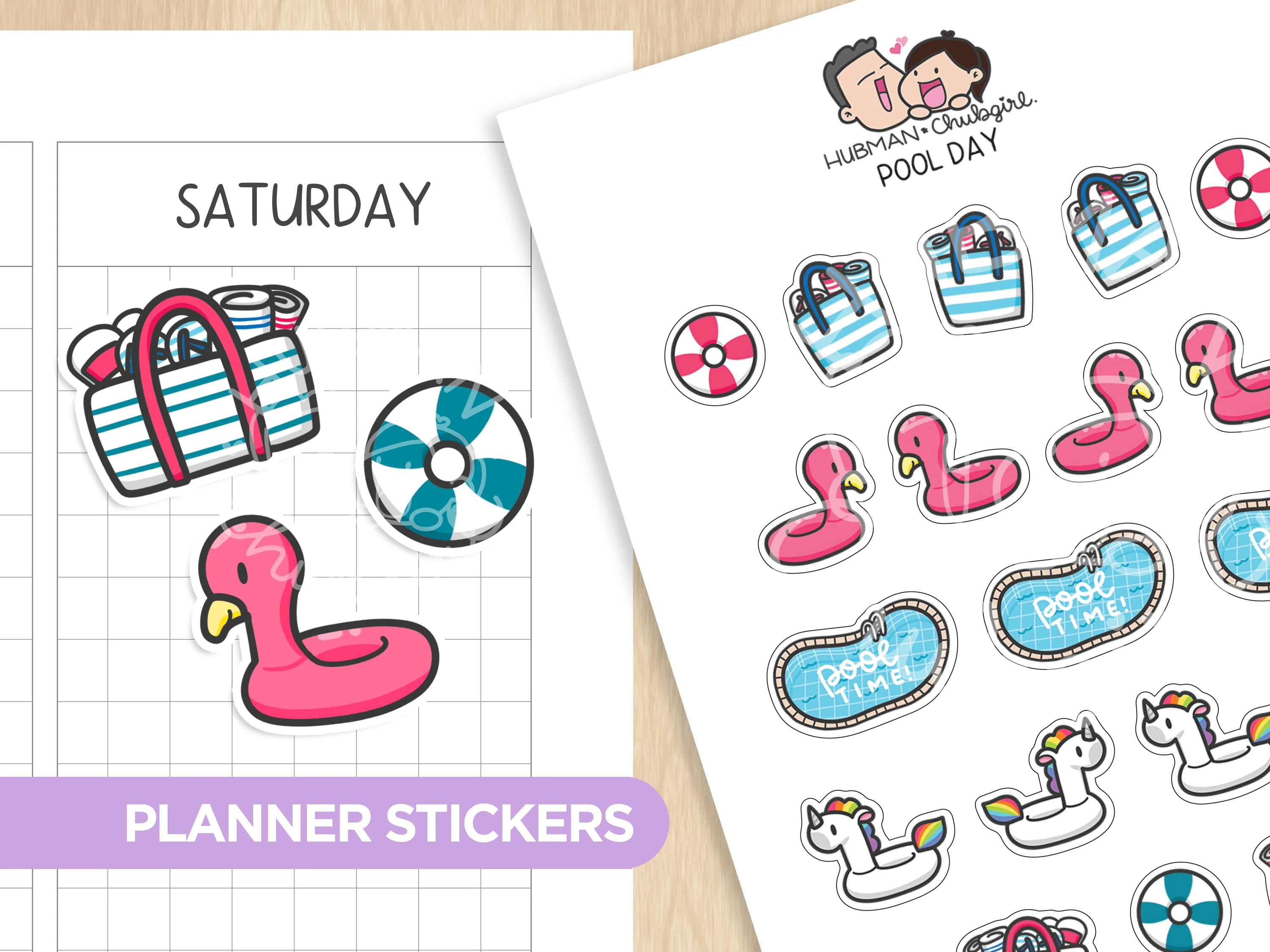 Pool Party Sticker Set - Image 4