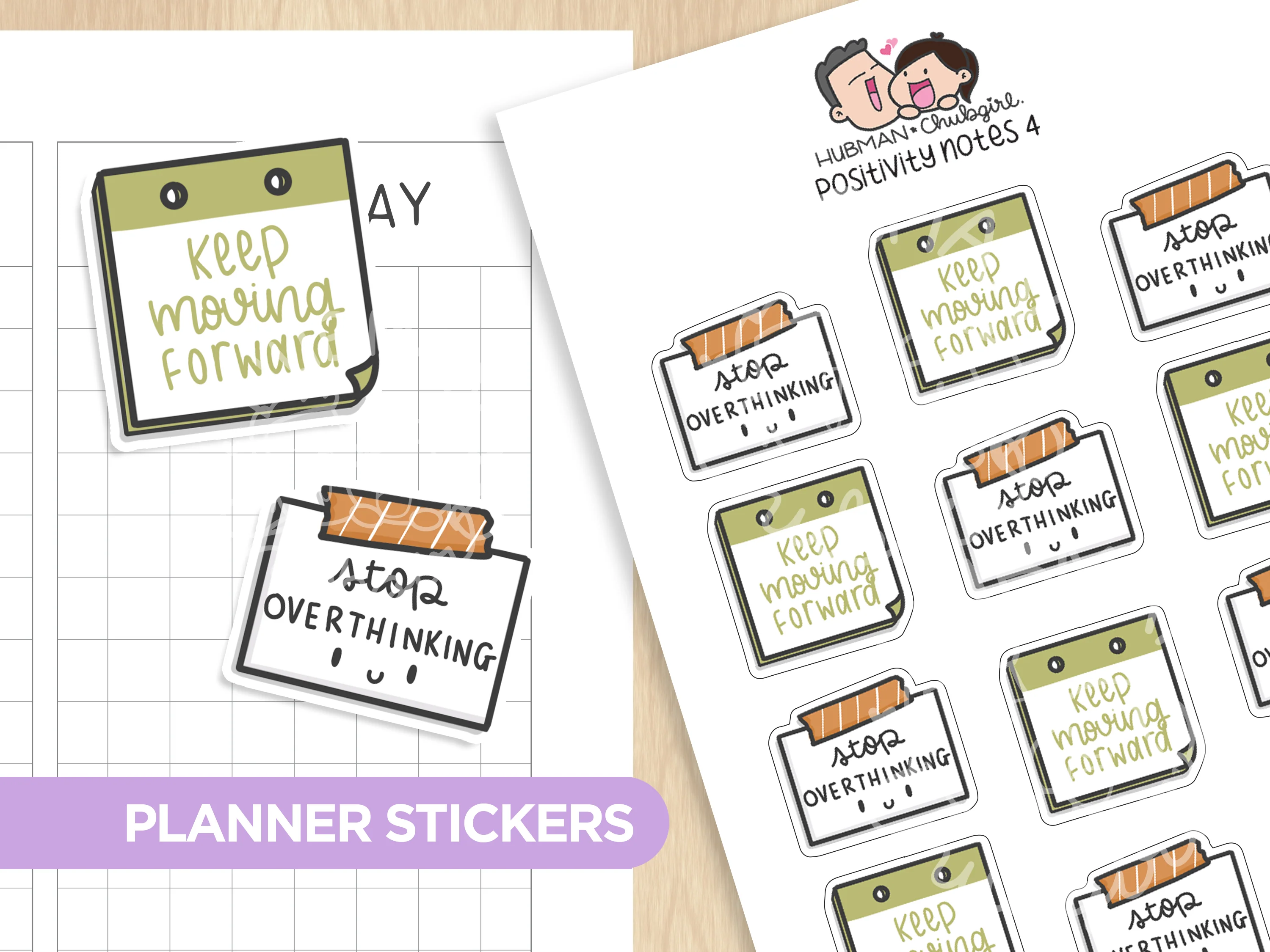 Positivity Notes 4 Planner Stickers