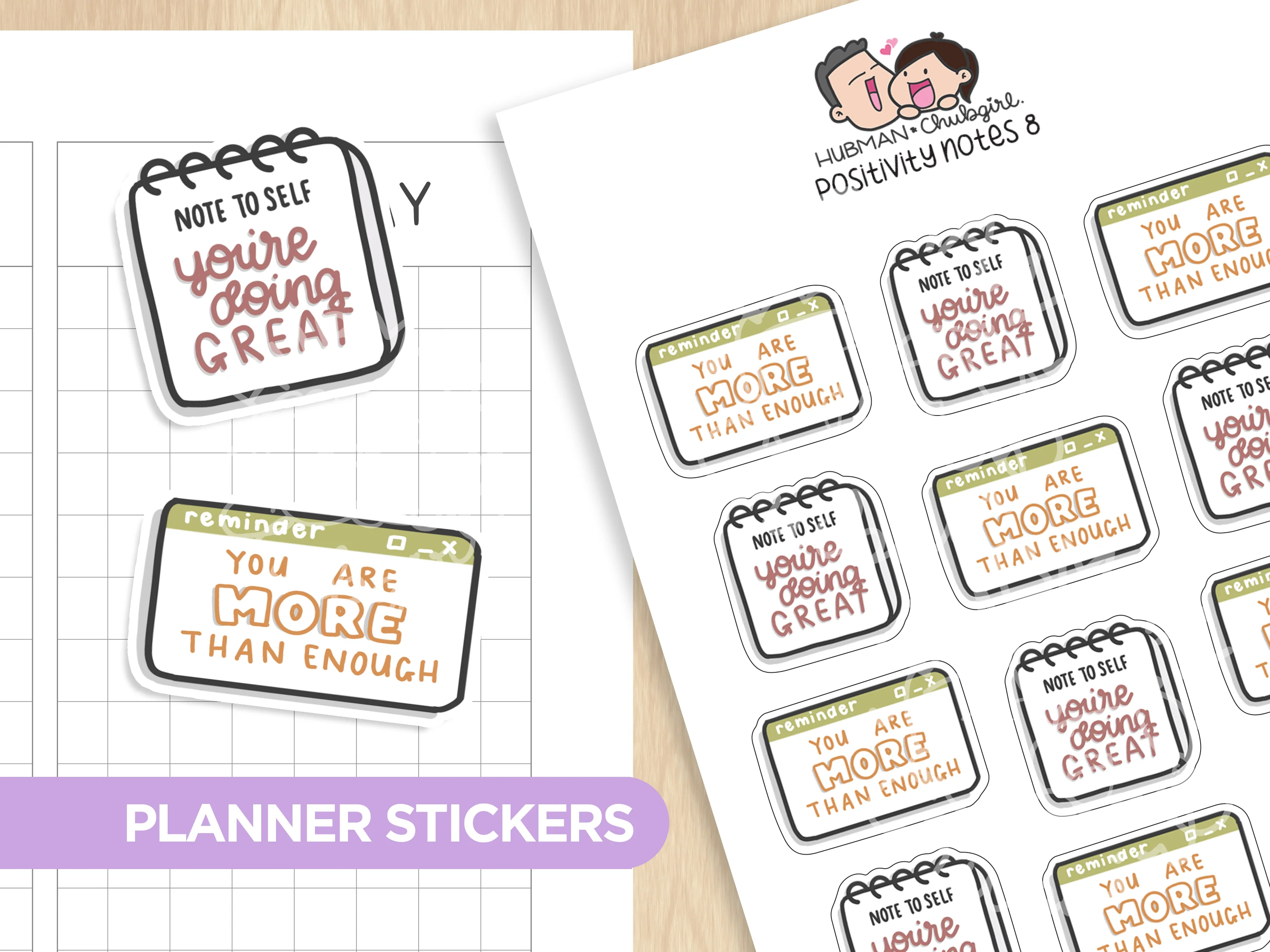 Positivity Notes Sticker Set - Image 4