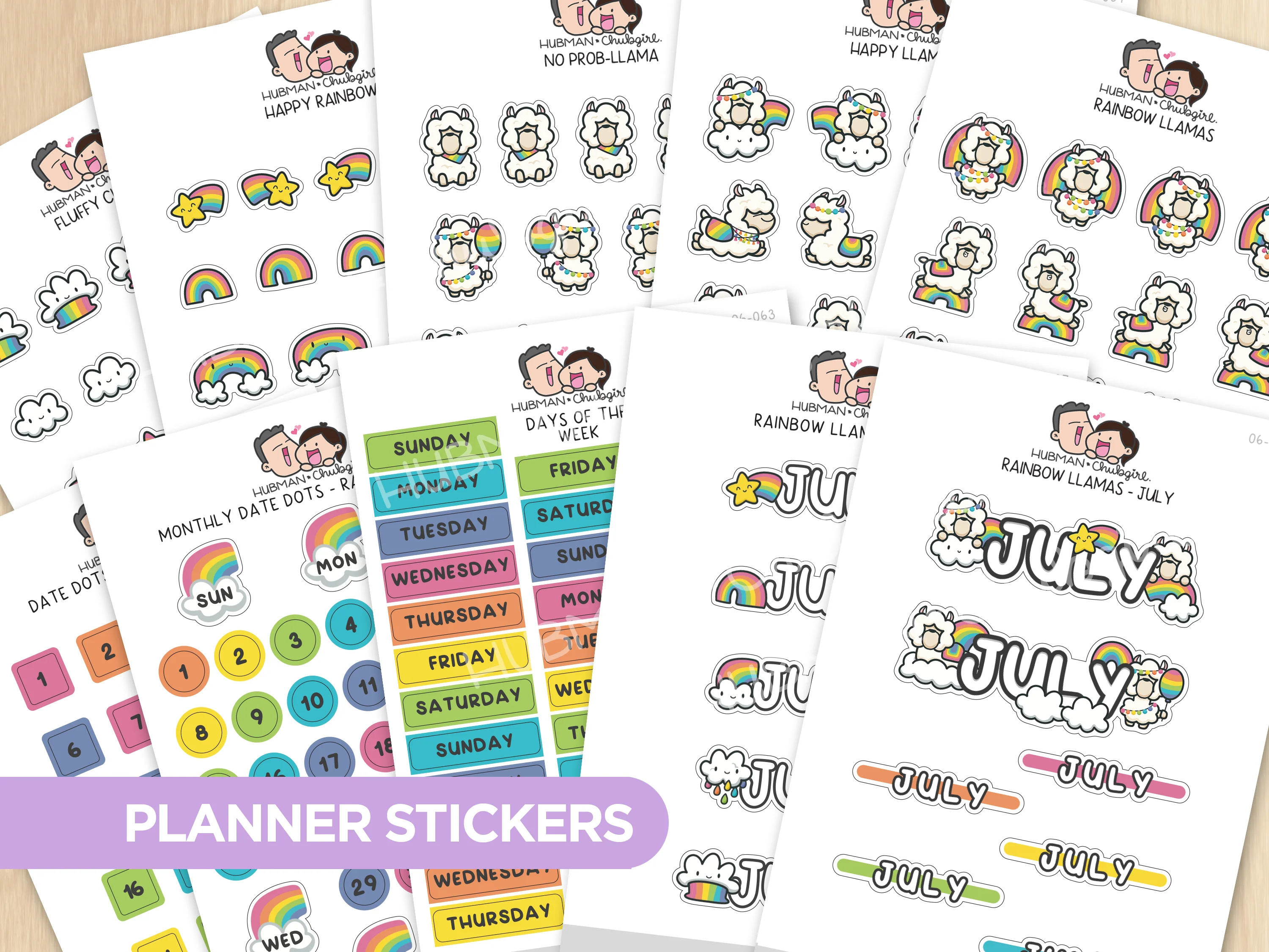 Rainbow Llamas Journal Pack - Image 7
