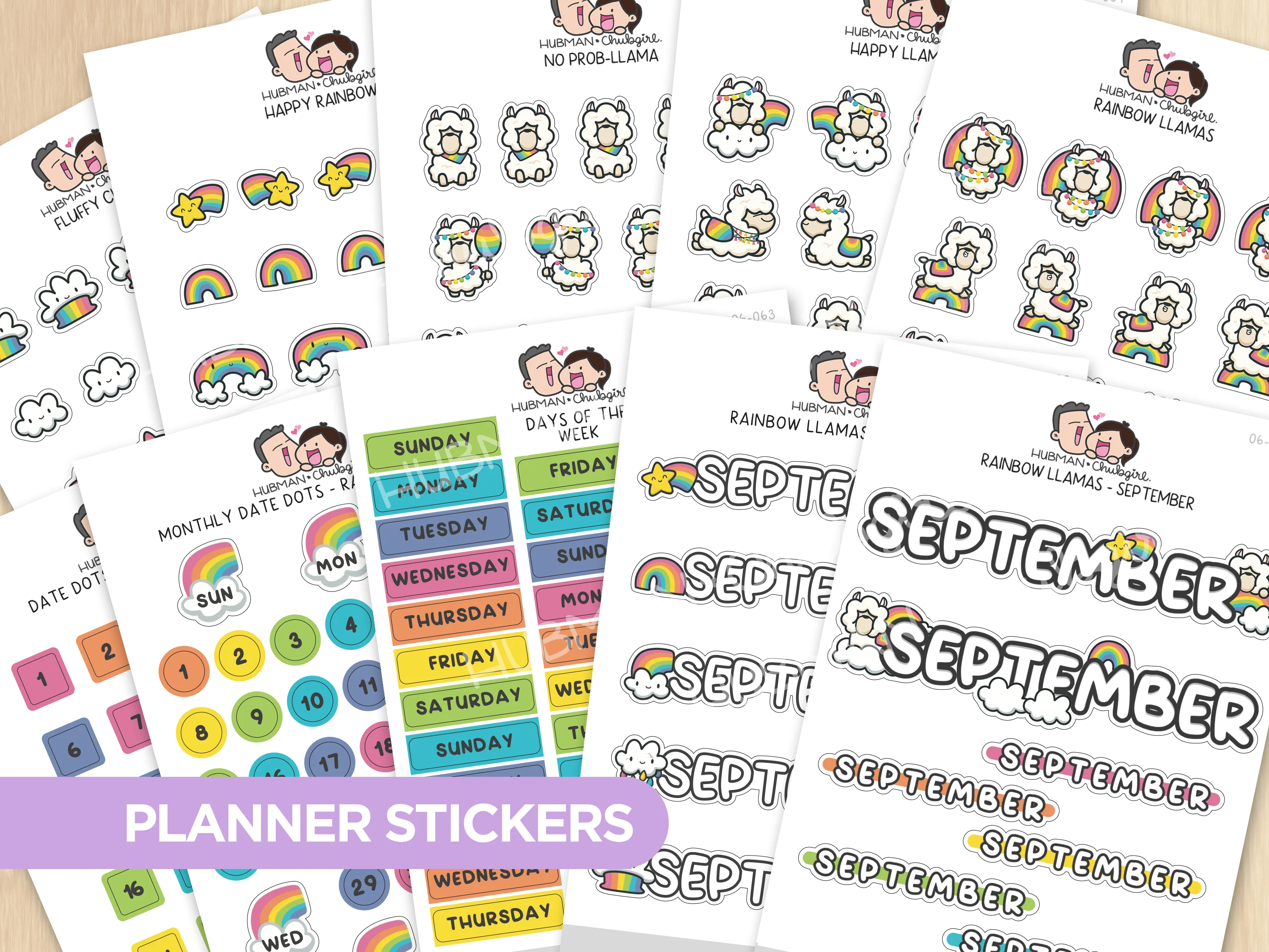 Rainbow Llamas Journal Pack - Image 9
