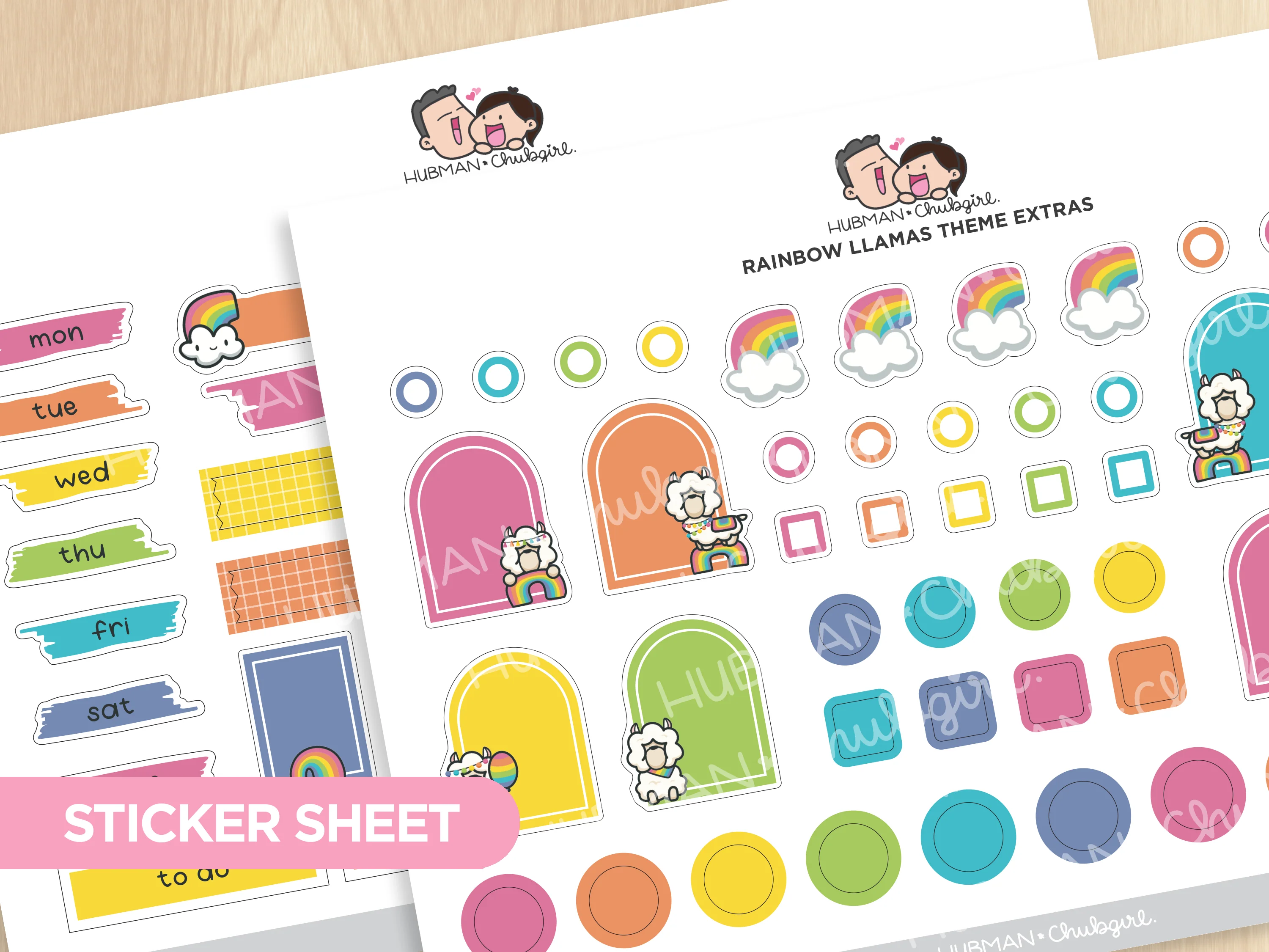 Rainbow Llamas Theme Extras