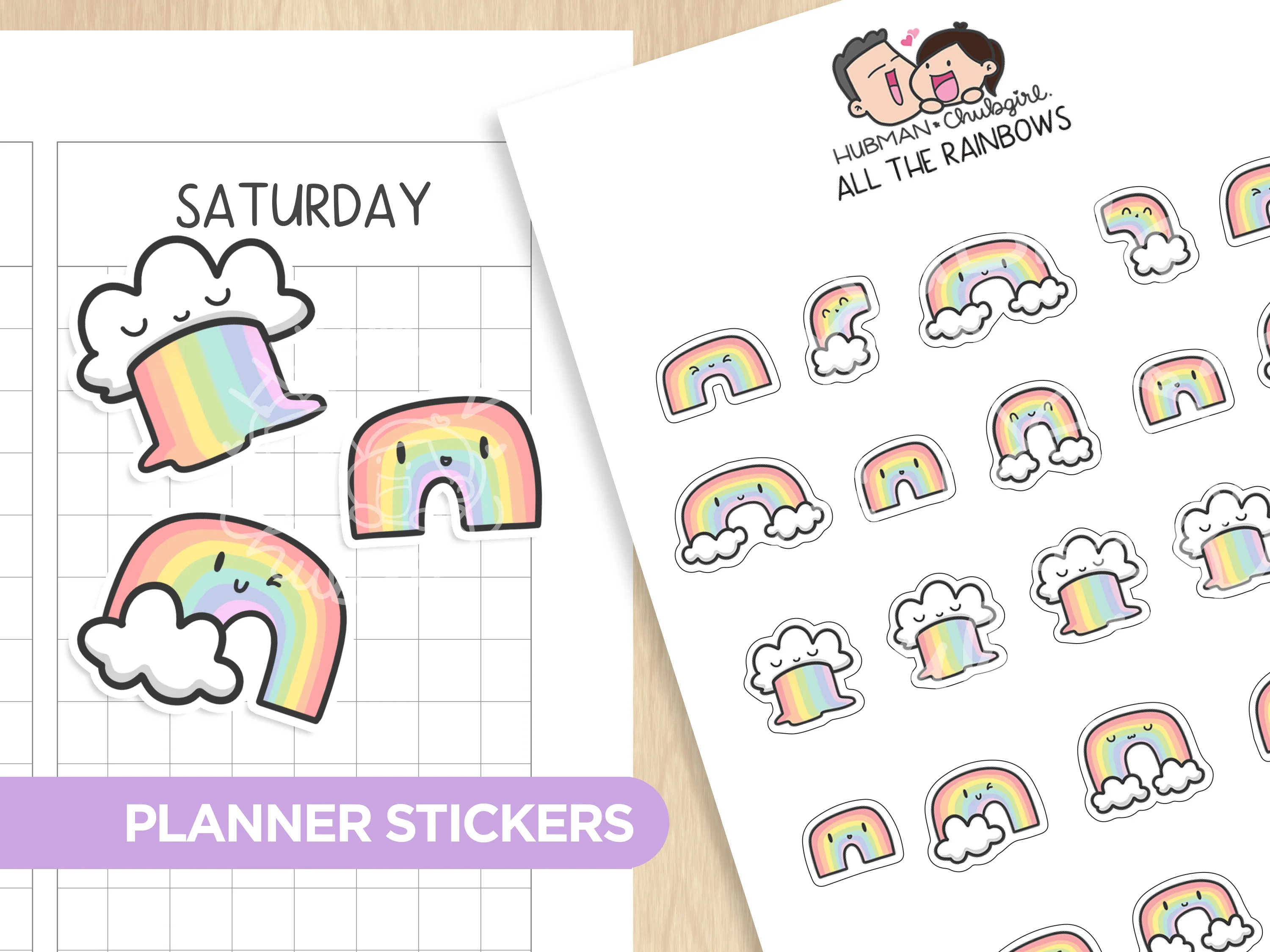 Rainbow Unicorns Sticker Set - Image 9
