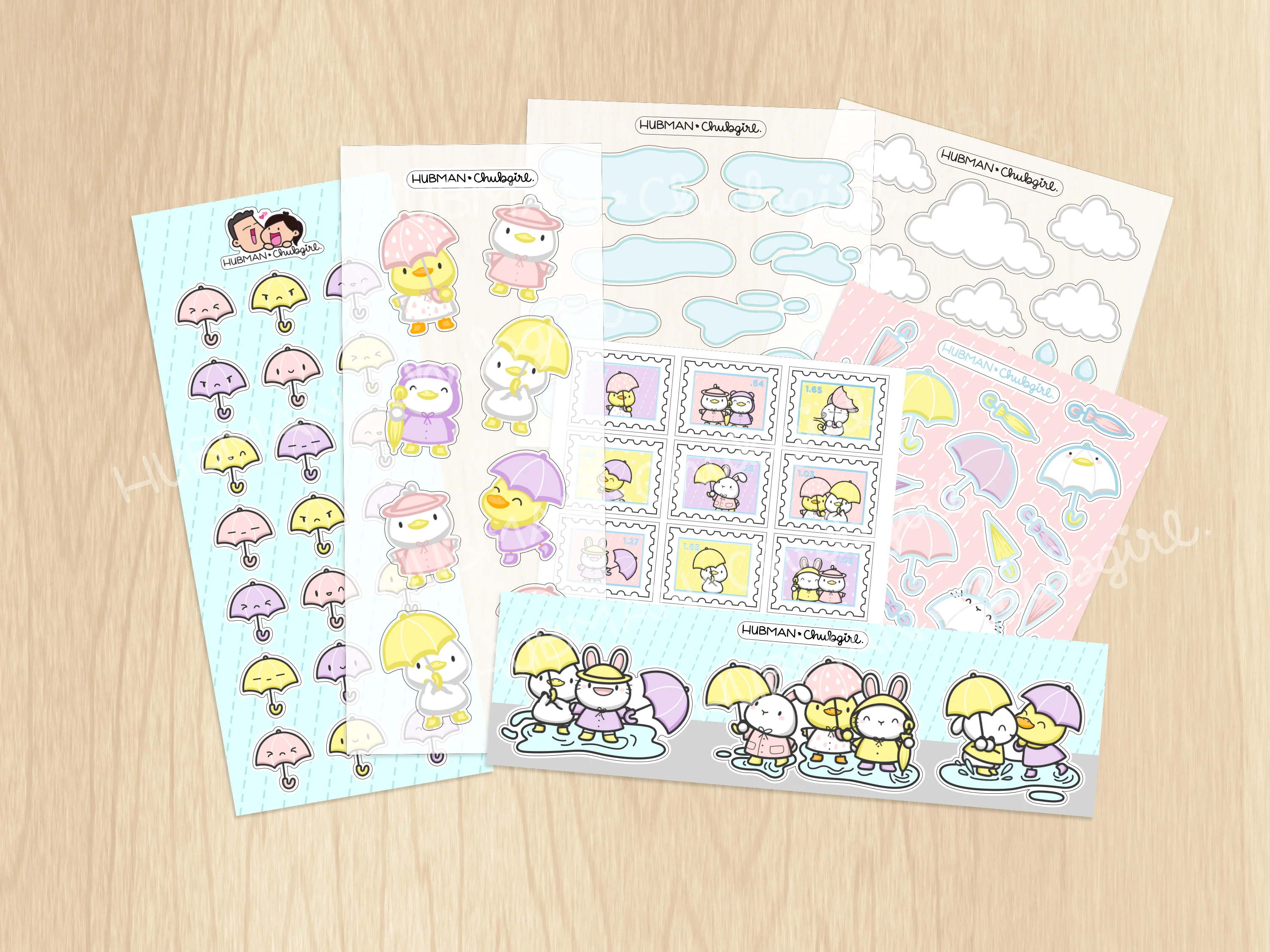 Rainy Days Variety Sticker Pack