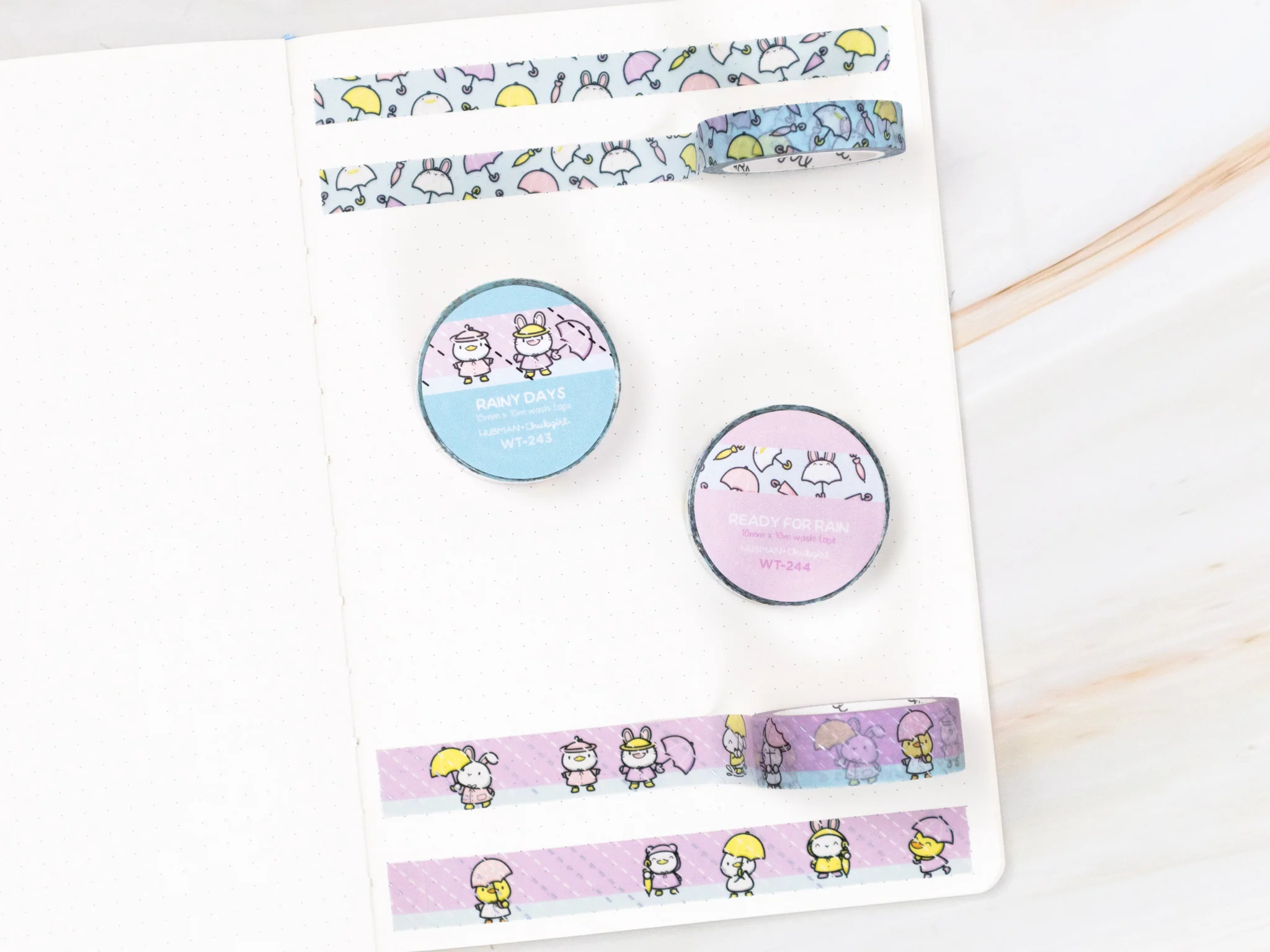 Rainy Days Washi Tapes (Set of 2) - Image 2