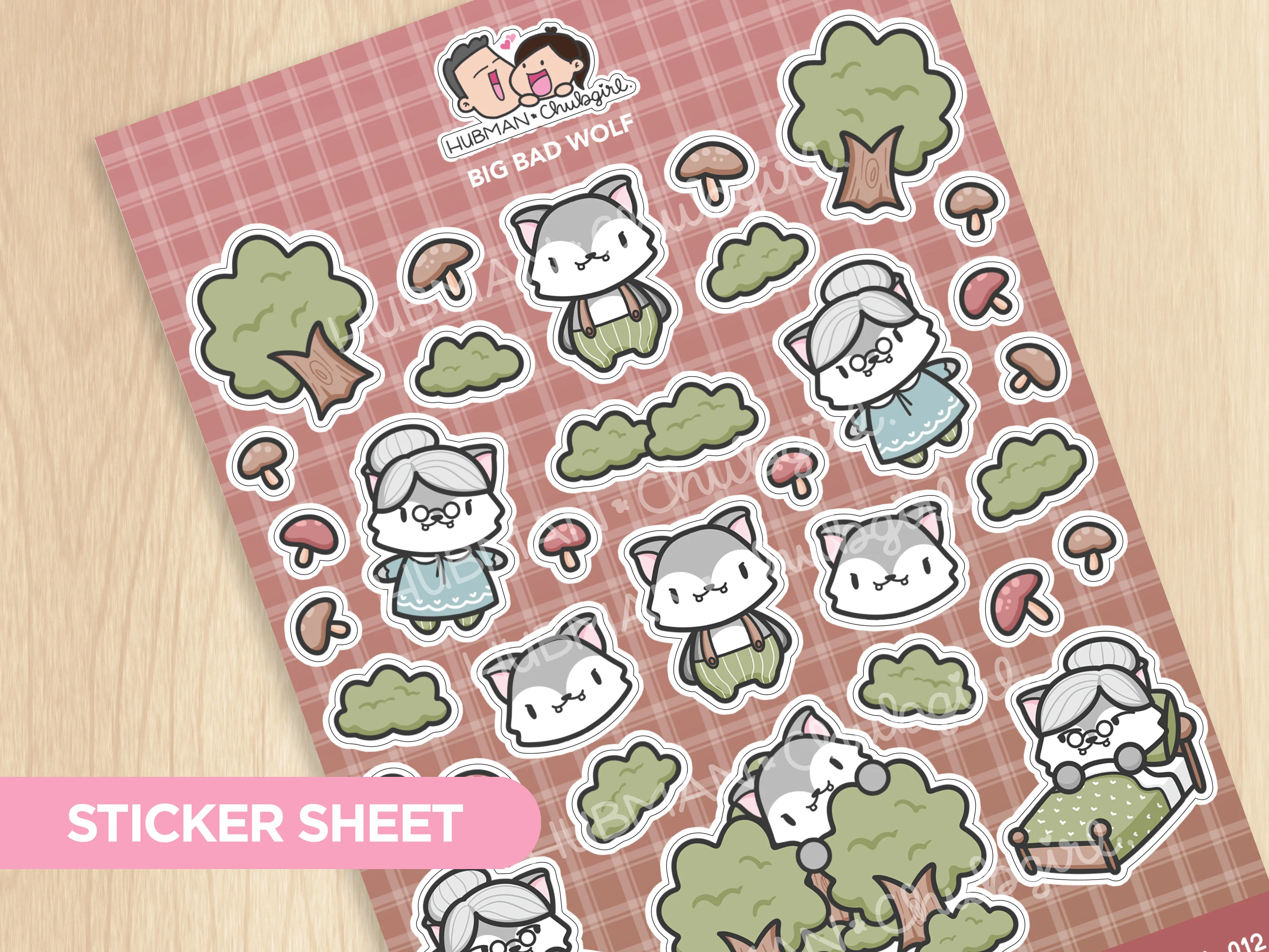Big Bad Wolf Sticker Sheet