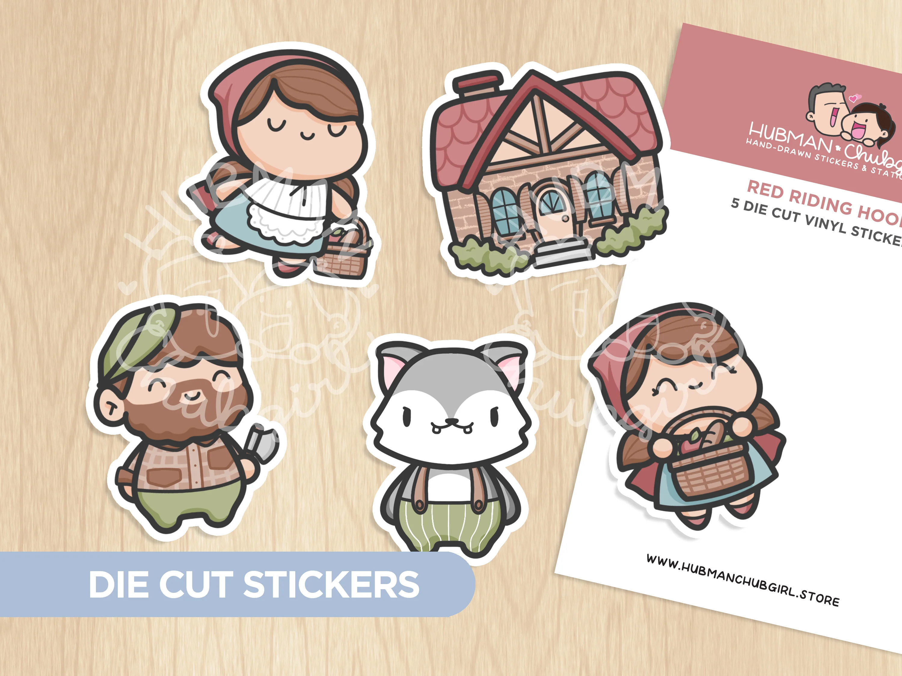 Red Riding Hood Sticker Set - Image 5