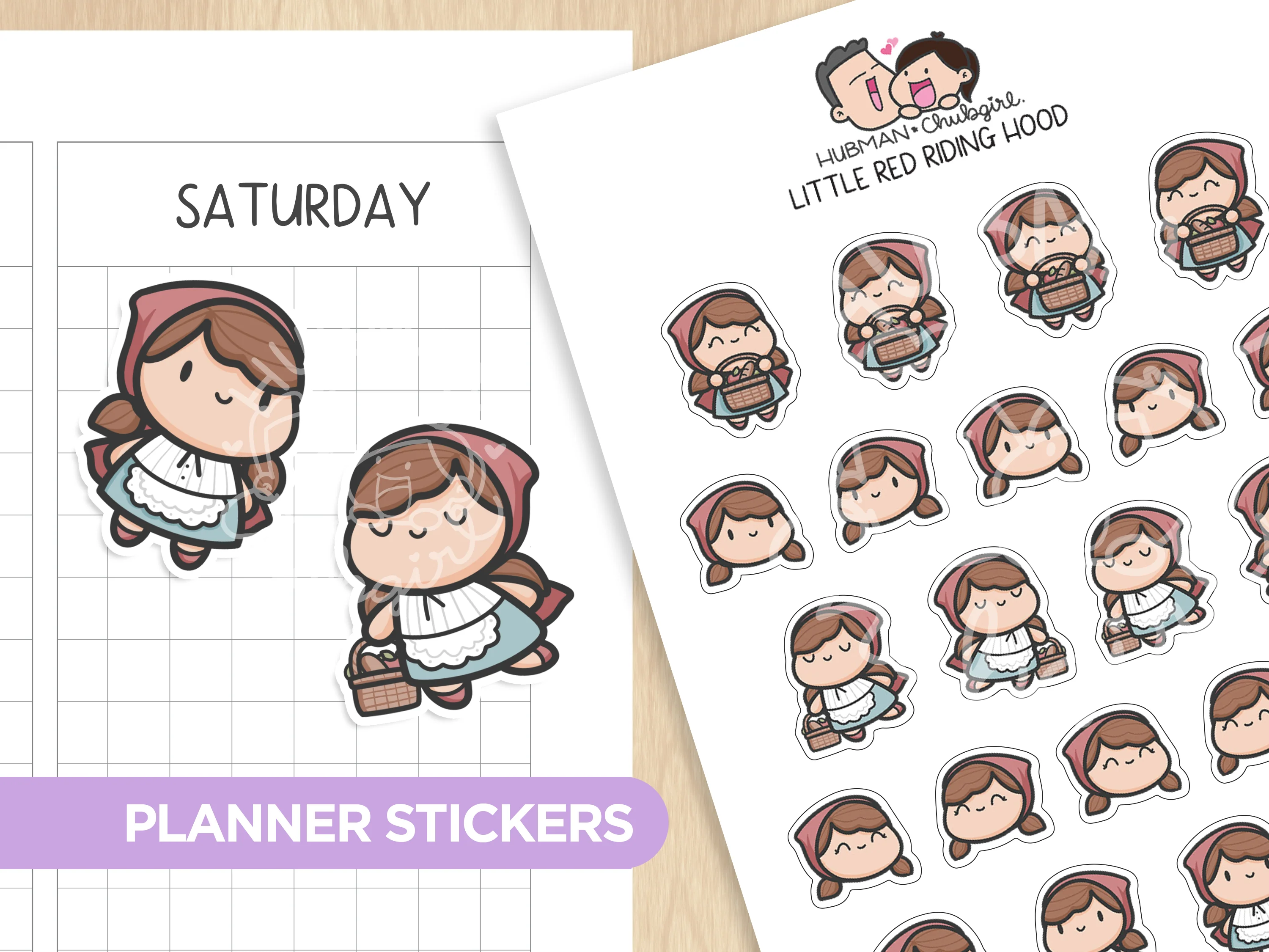 Red Riding Hood Sticker Set - Image 6