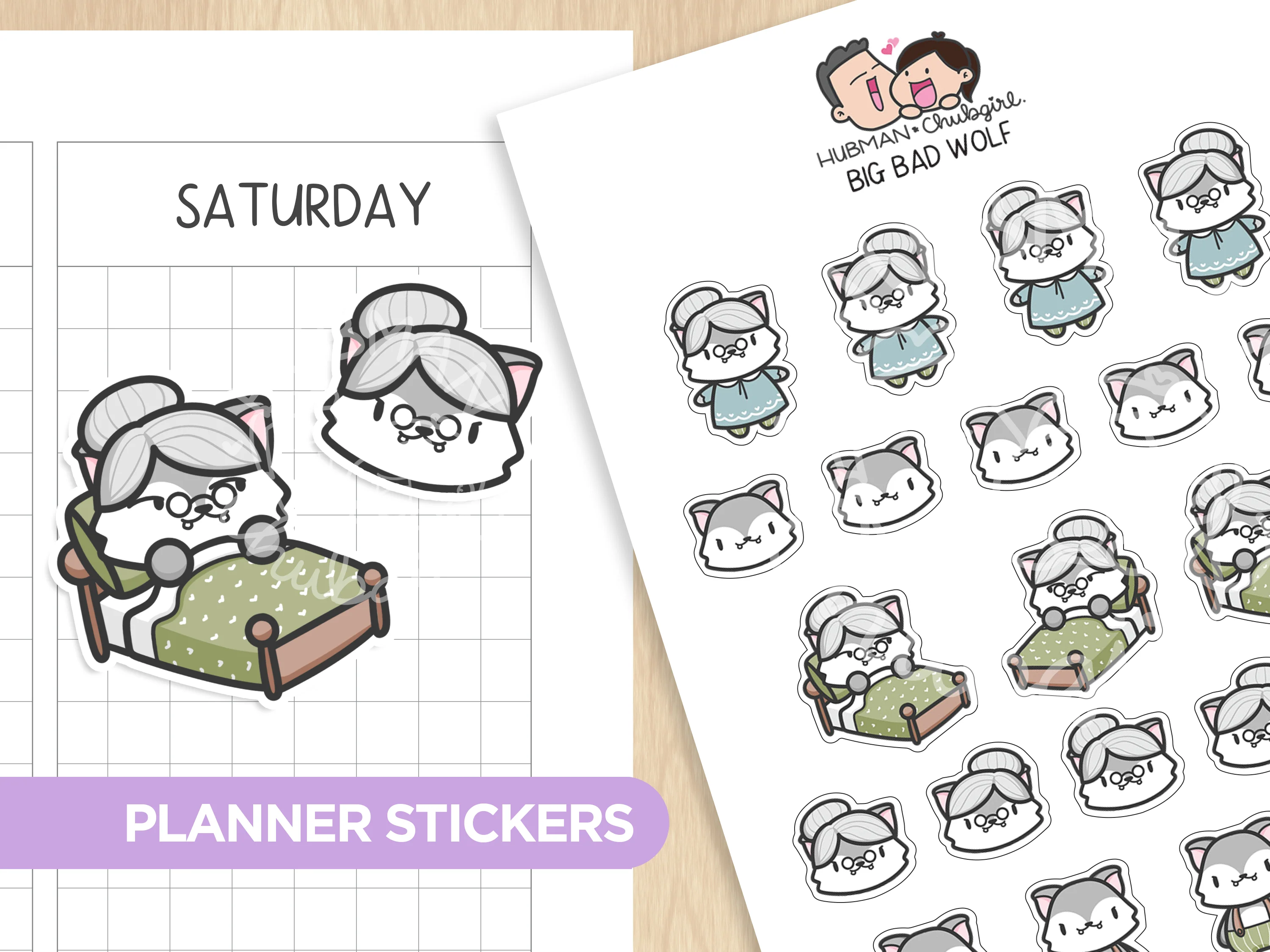 Red Riding Hood Sticker Set - Image 7