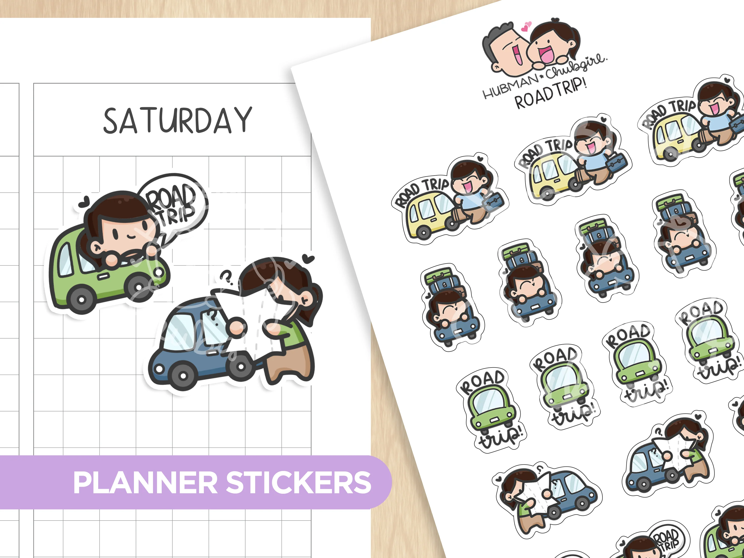 Roadtrip Planner Stickers
