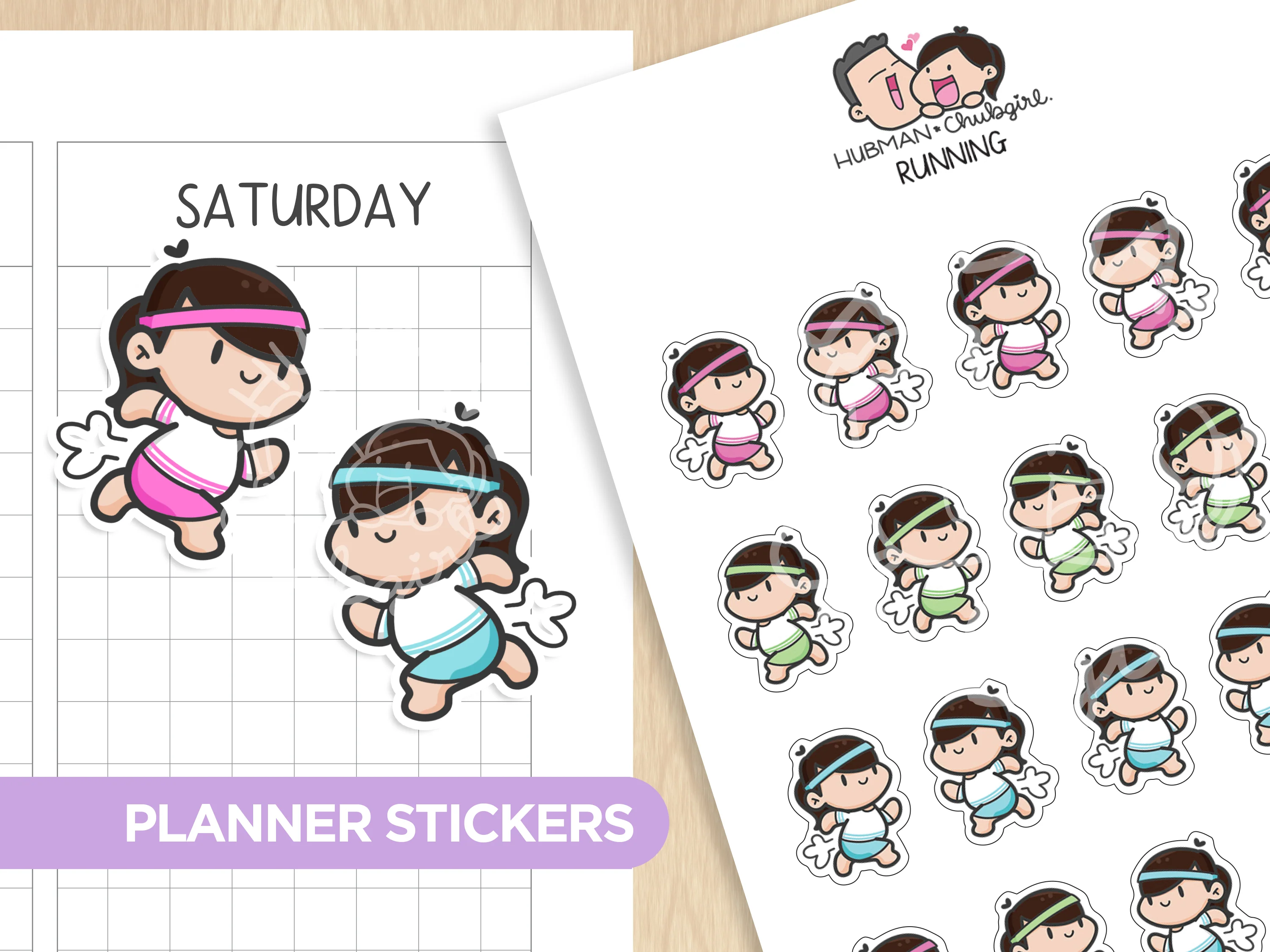 Running Planner Stickers