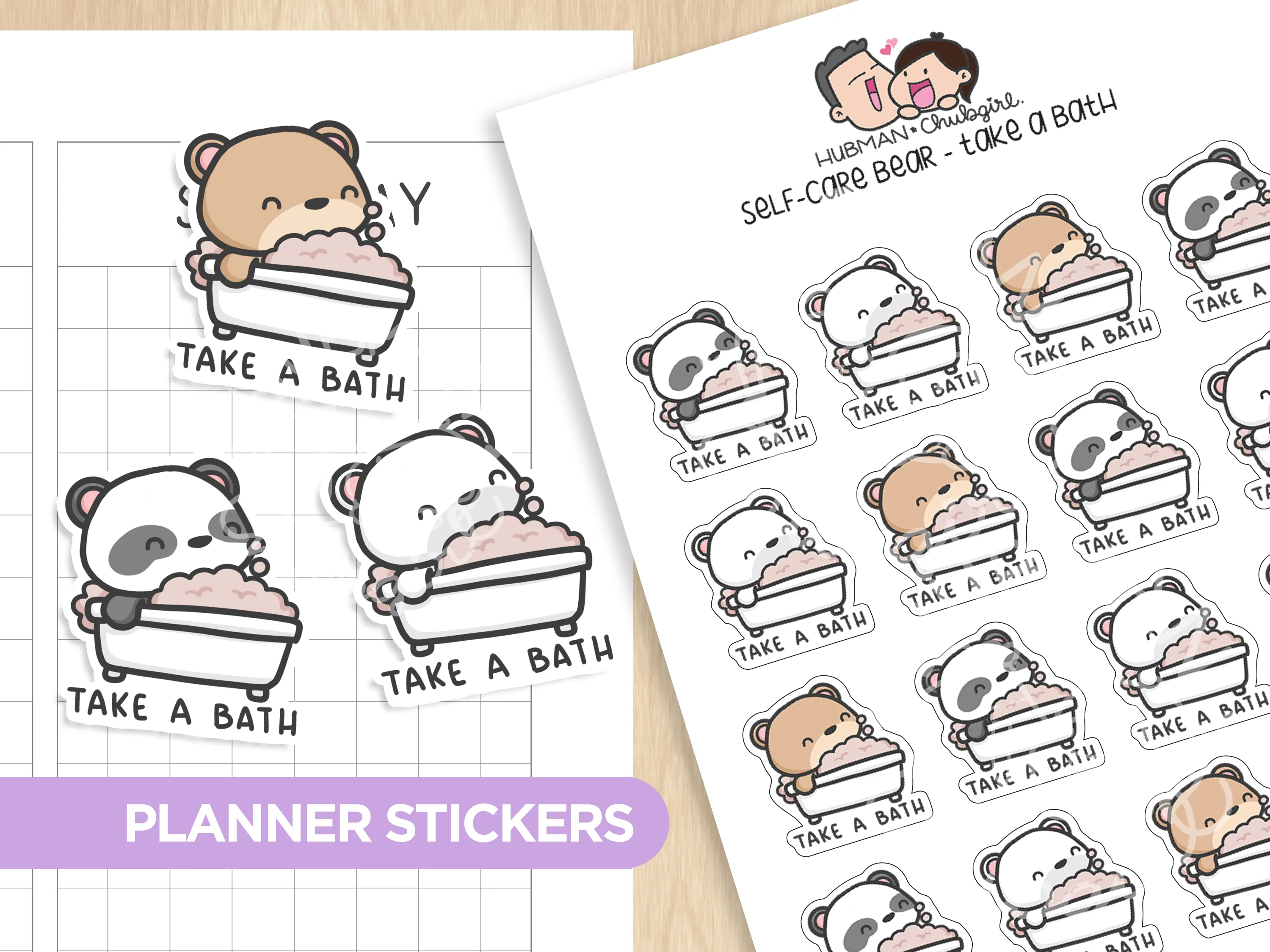 Self-Care Bears Sticker Set - Image 11
