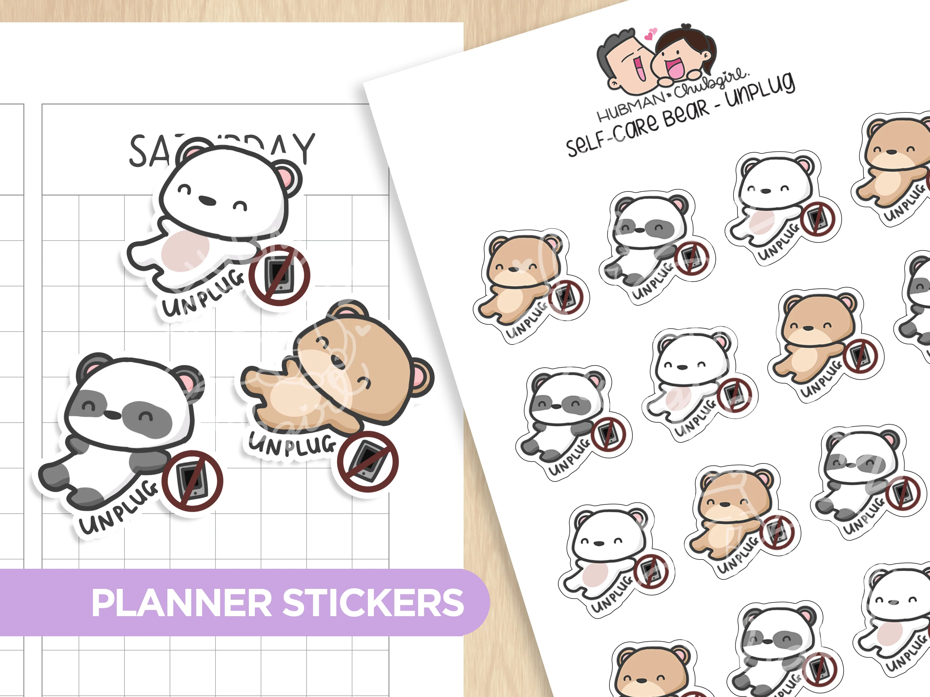 Self-Care Bears Sticker Set - Image 7