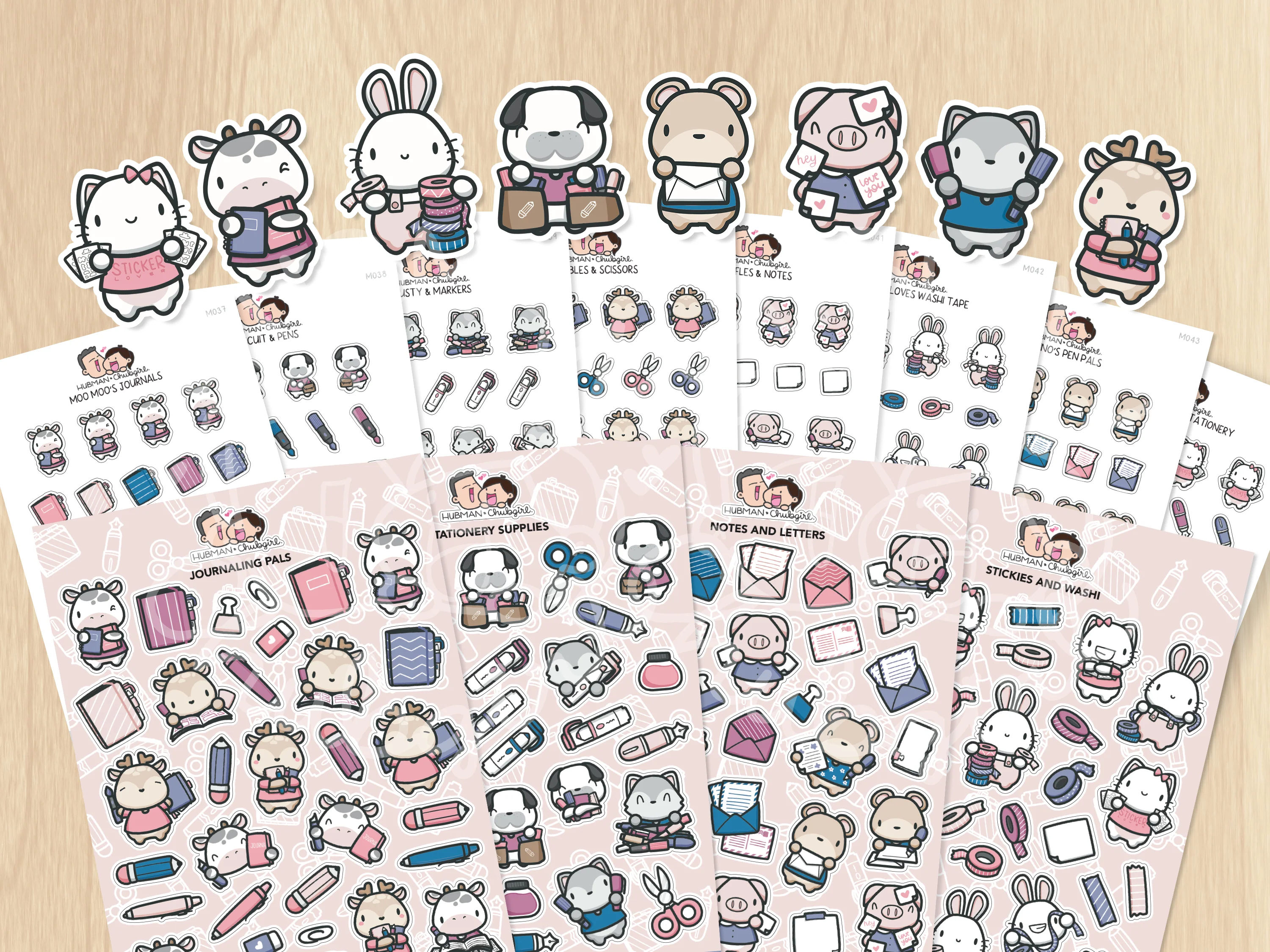 Stationery Buddies Sticker Set