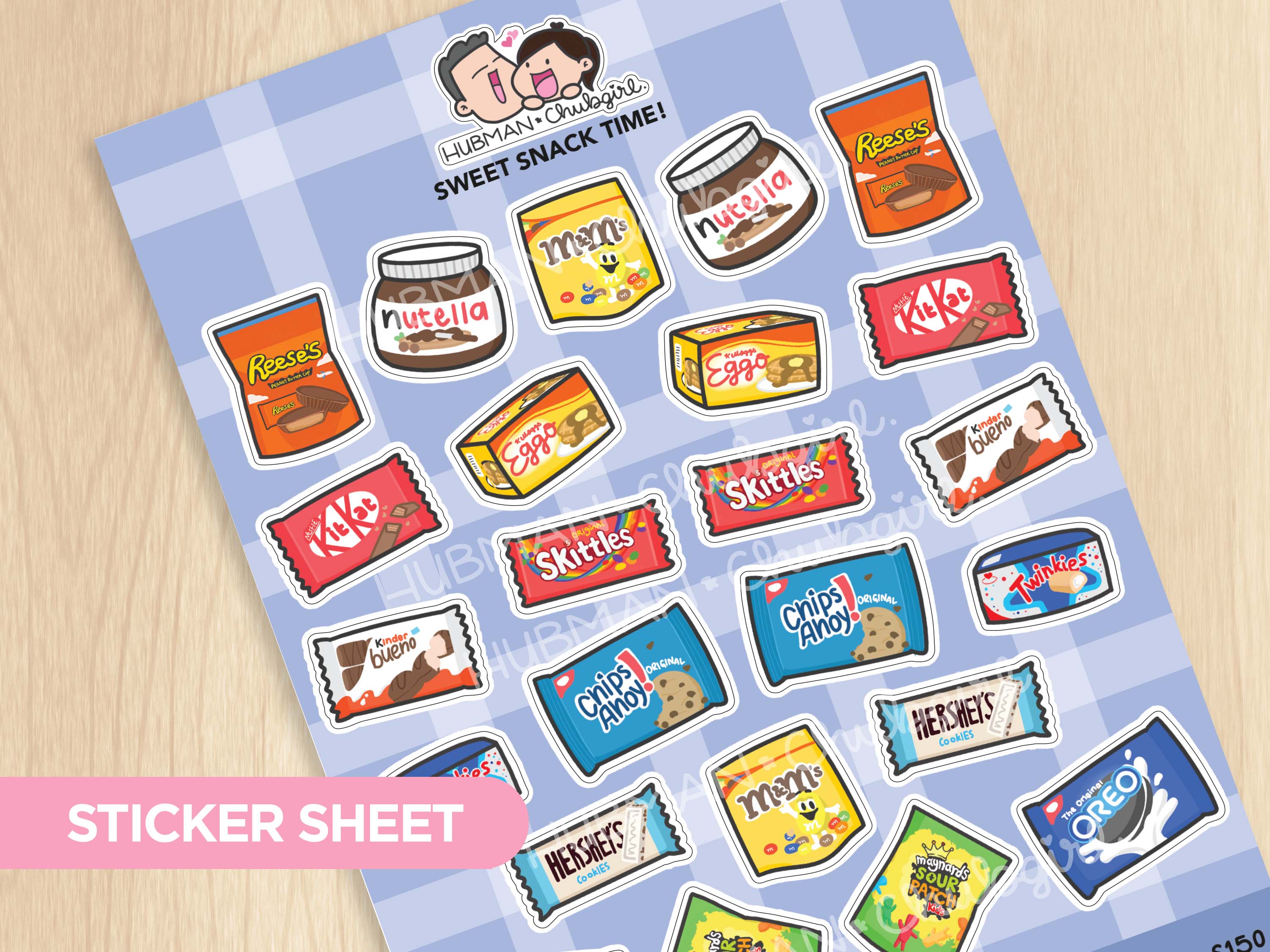 Sticker Sheet - Sweet Snack Time!