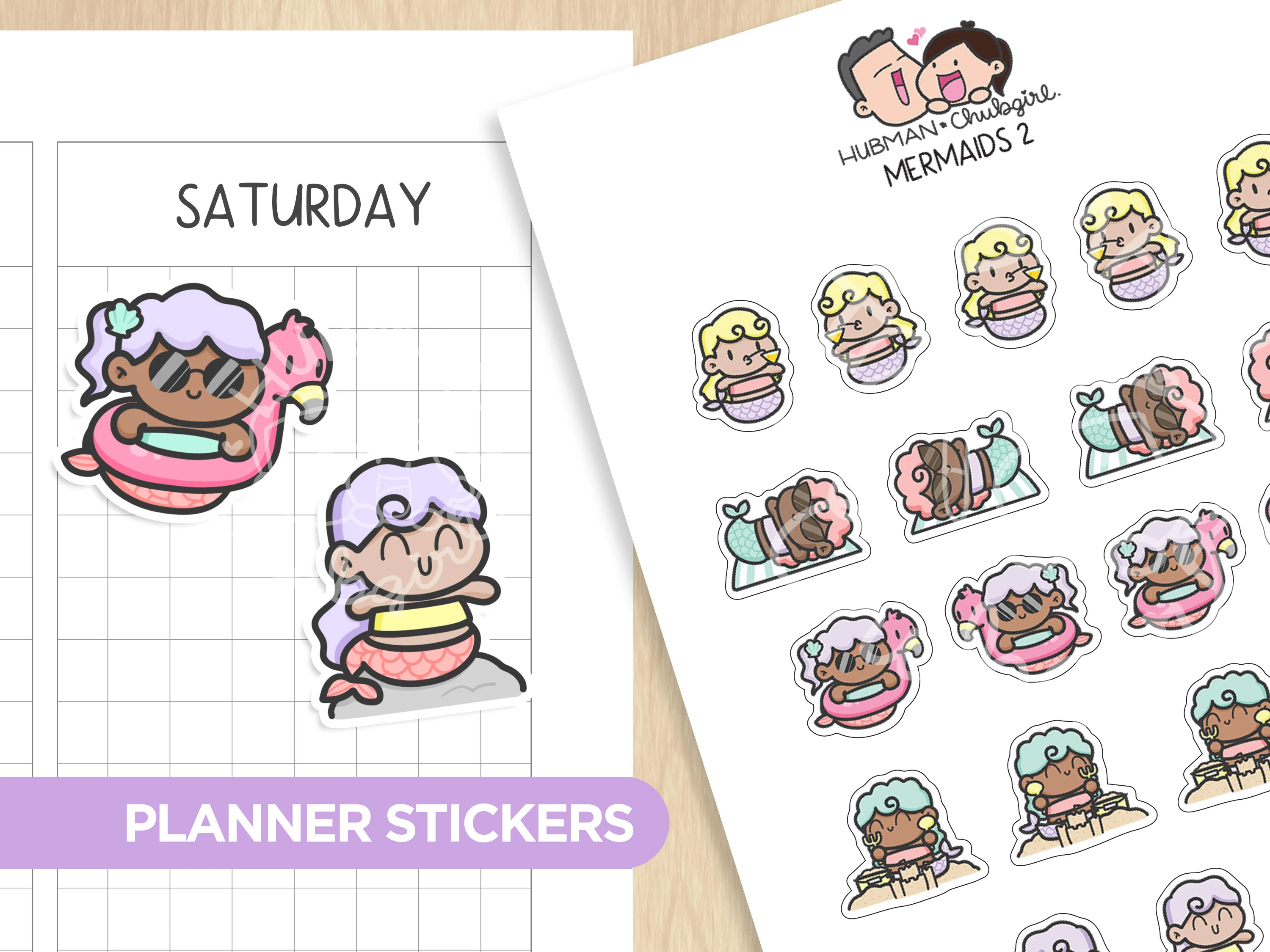 Summer Mermaids Sticker Set - Image 5