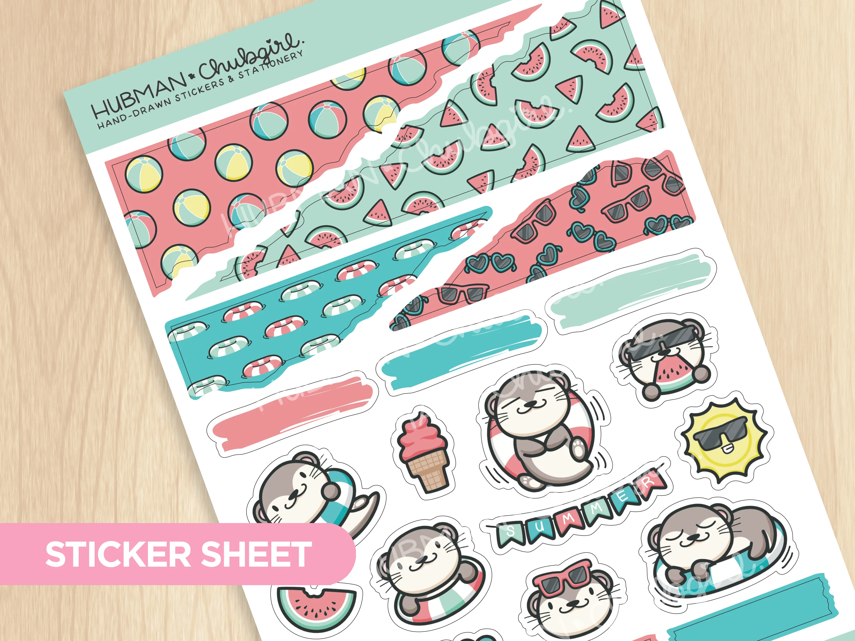 Summer Otters Junk Journaling Kit