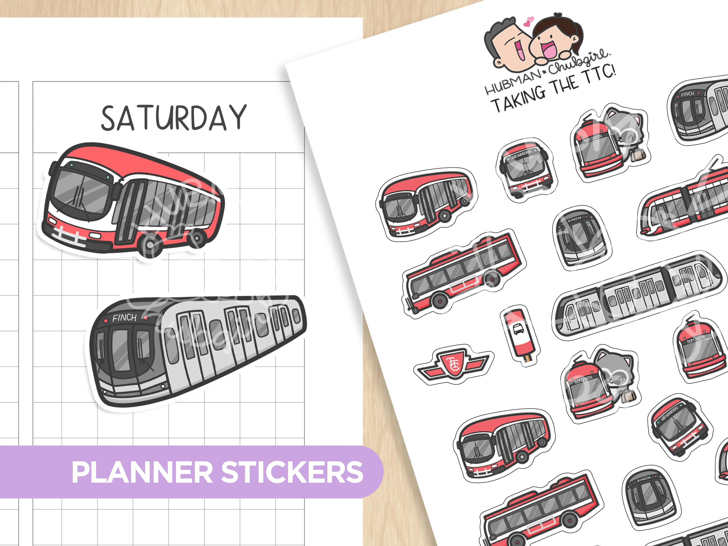 Taking the TTC! Planner Stickers