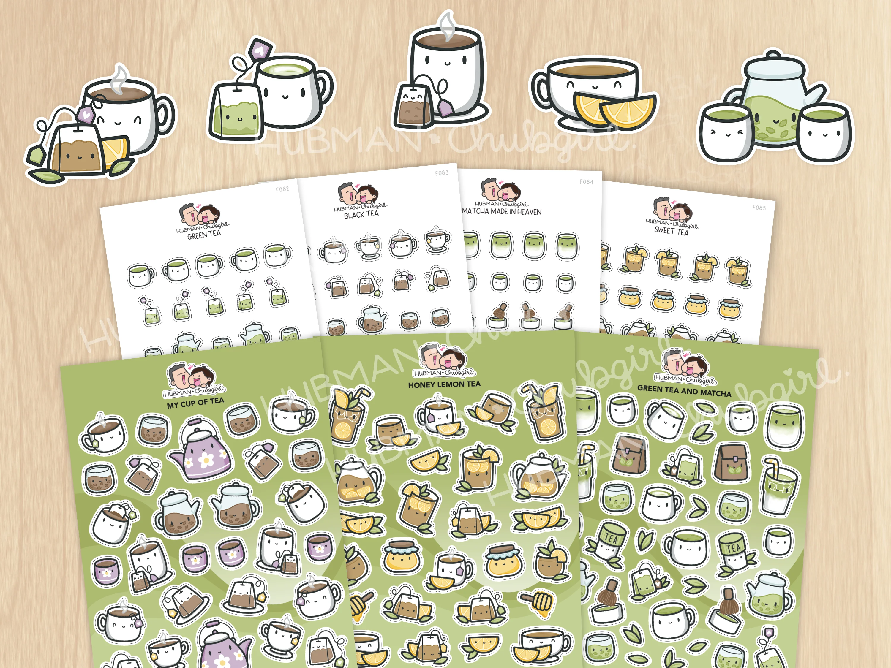 Tea Time Sticker Set