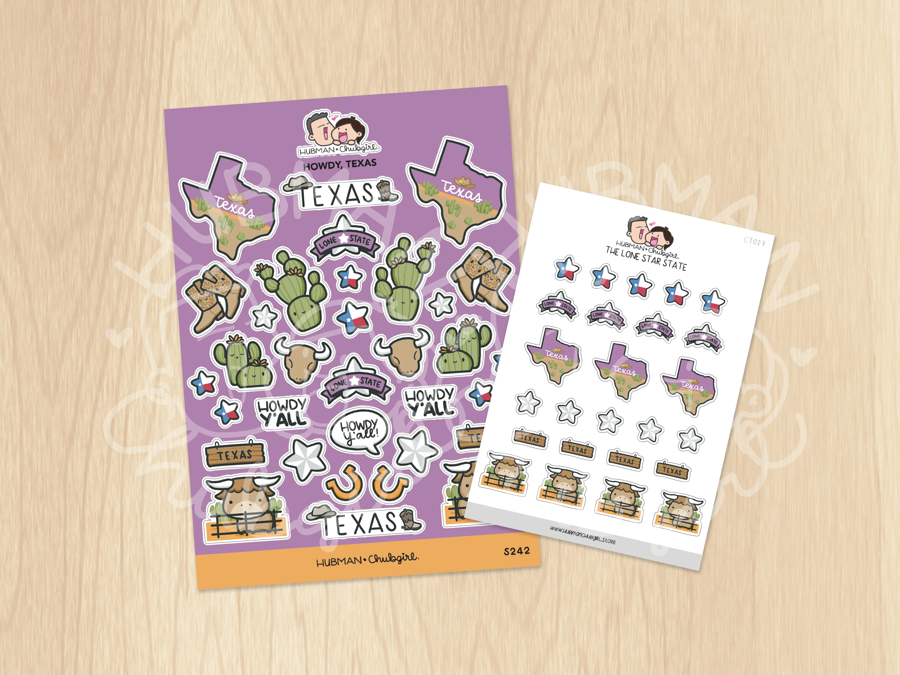 Texas Sticker Set