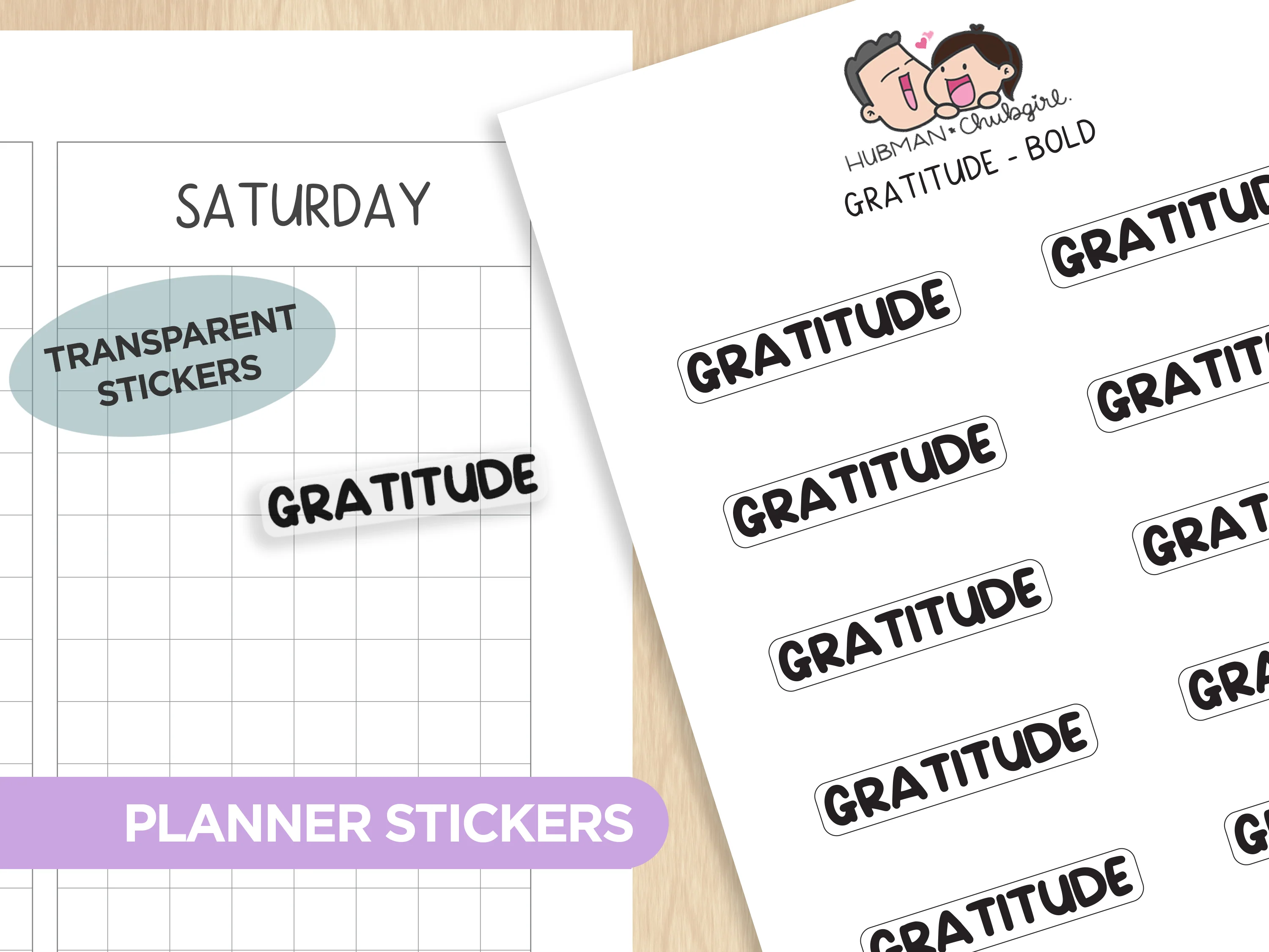 Text Planner Stickers Set (Bold Font) - Image 10
