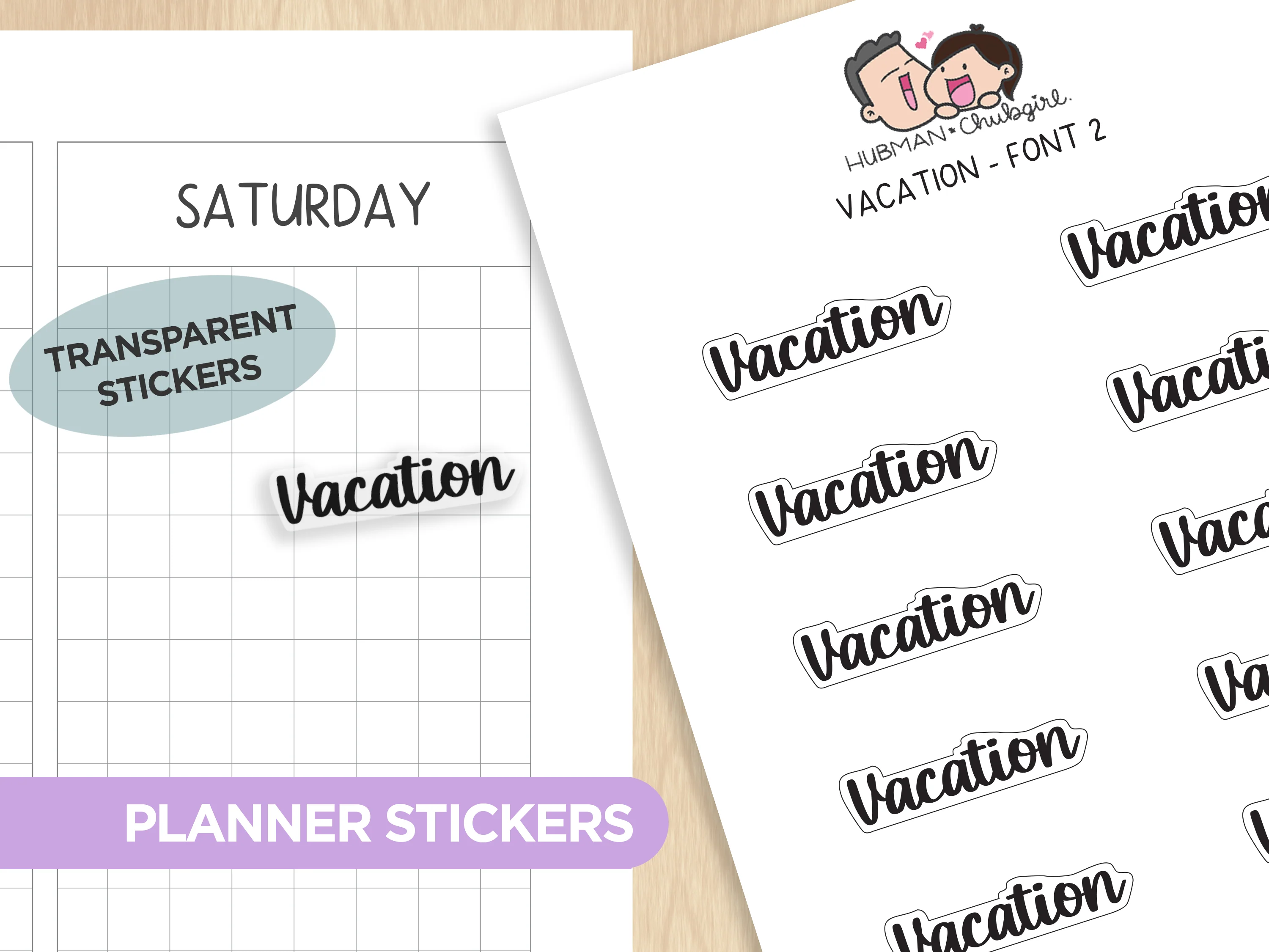 Text Planner Stickers Set (Font 2) - Image 19