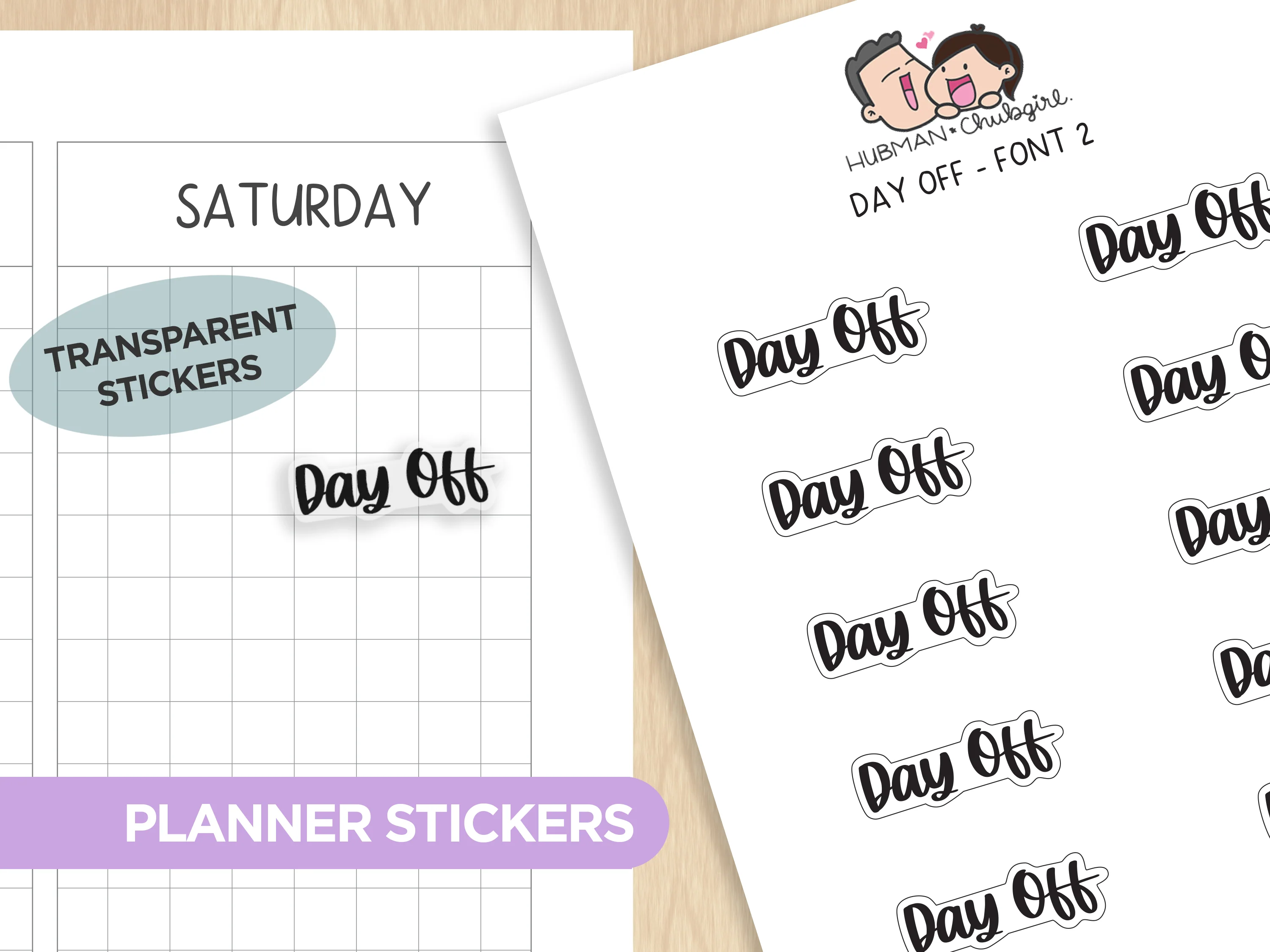Text Planner Stickers Set (Font 2) - Image 20