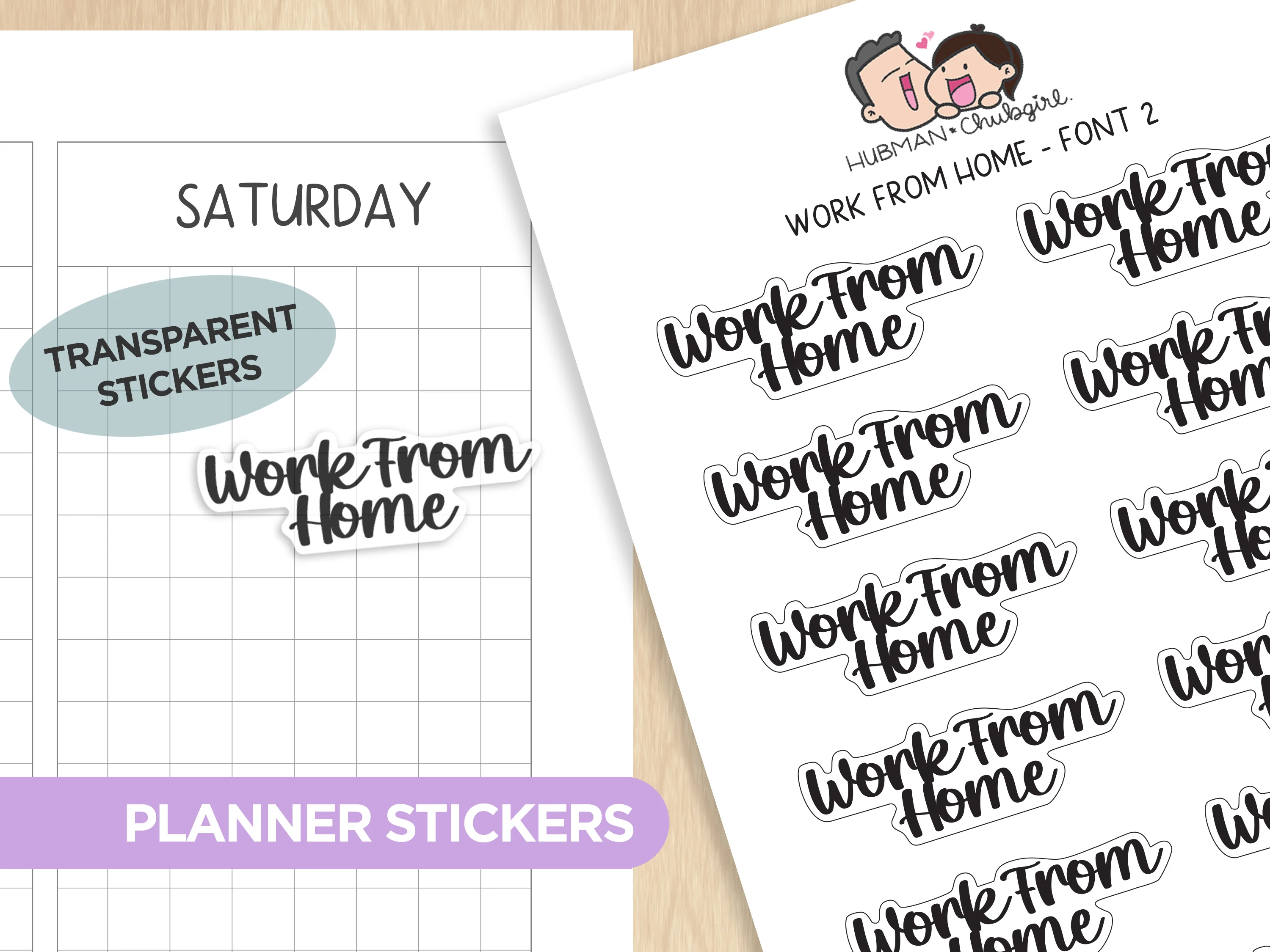 Text Planner Stickers Set (Font 2) - Image 4