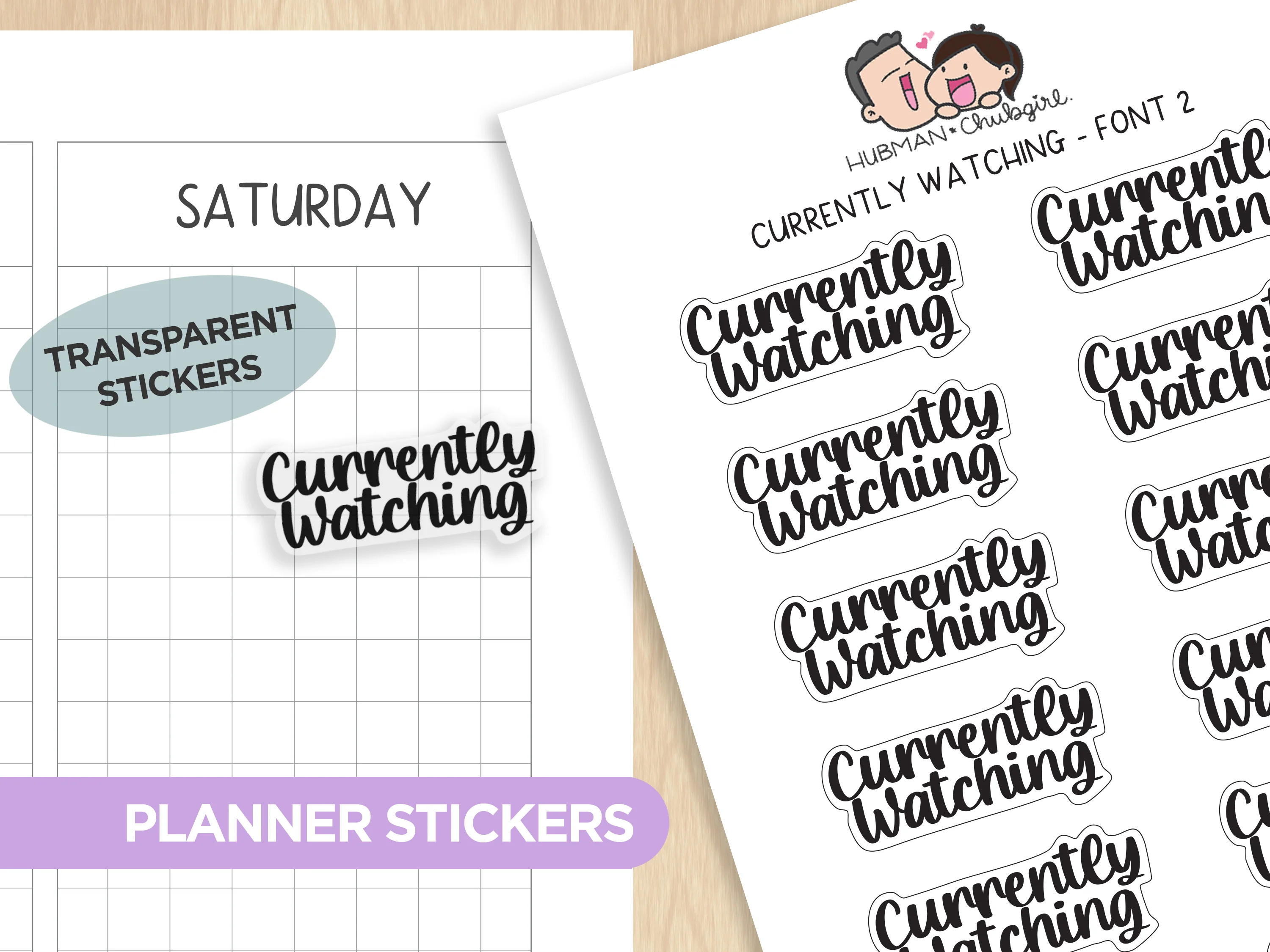 Text Planner Stickers Set (Font 2) - Image 5