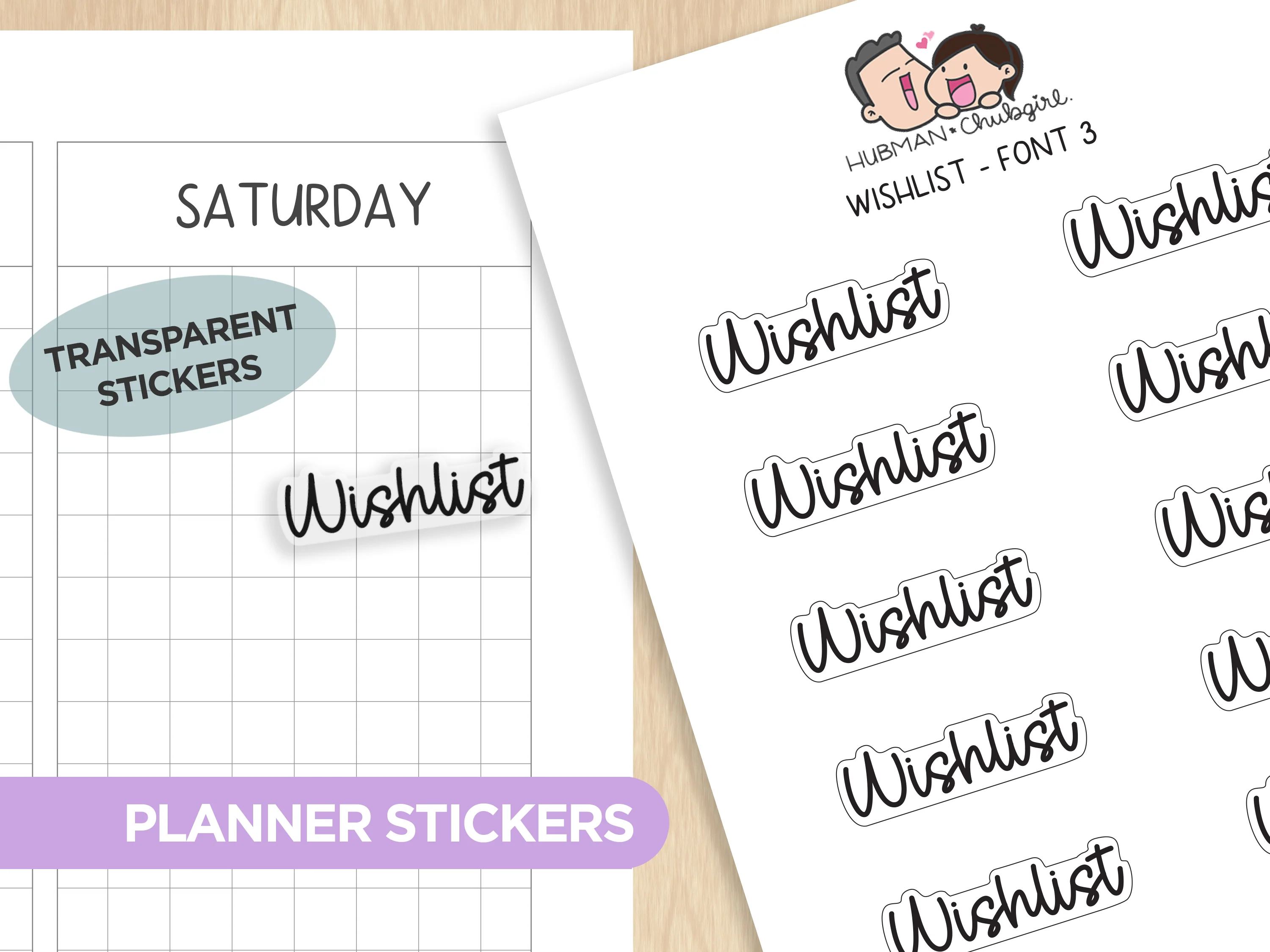 Text Planner Stickers Set (Font 3) - Image 11