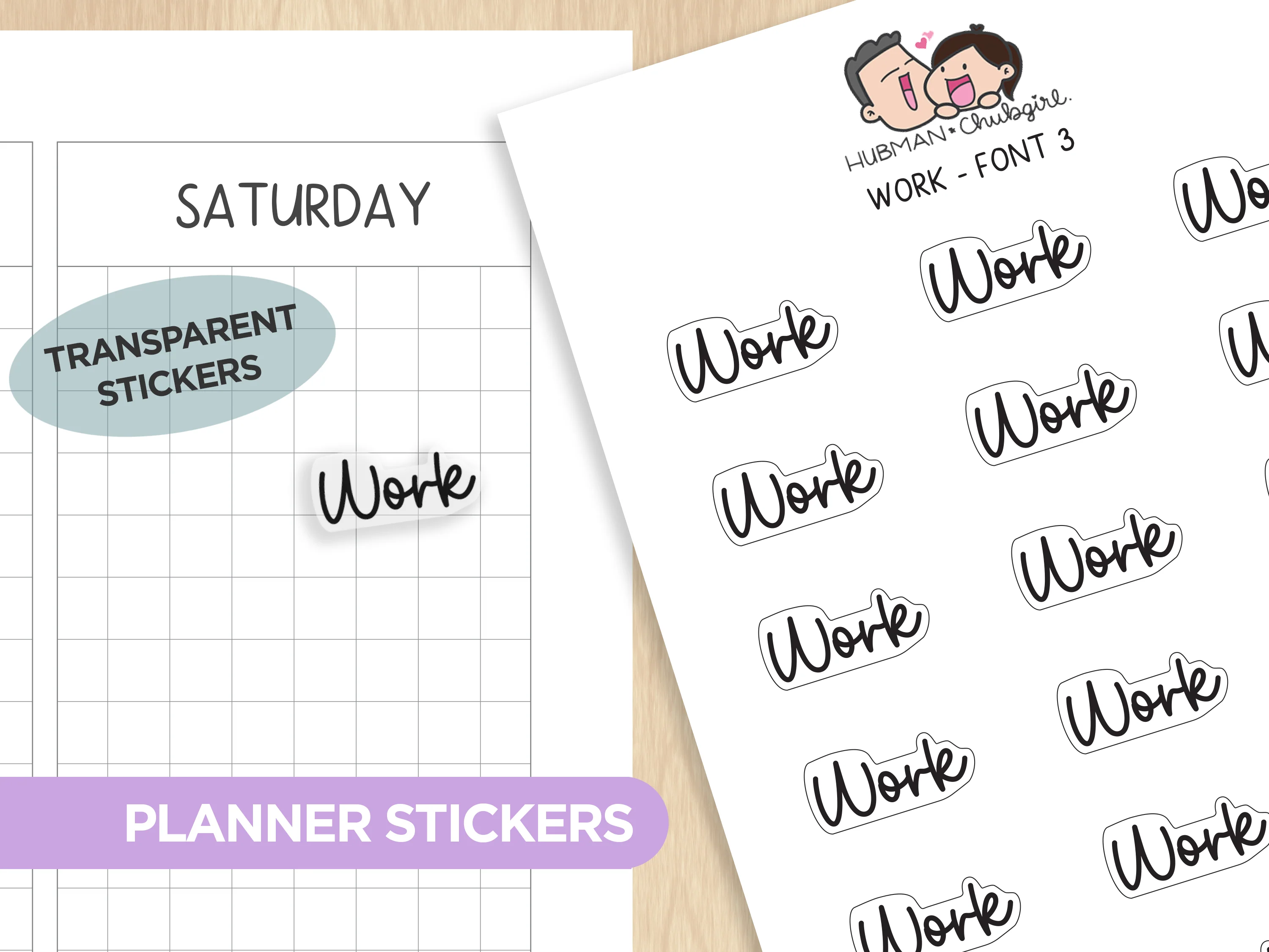 Text Planner Stickers Set (Font 3) - Image 14