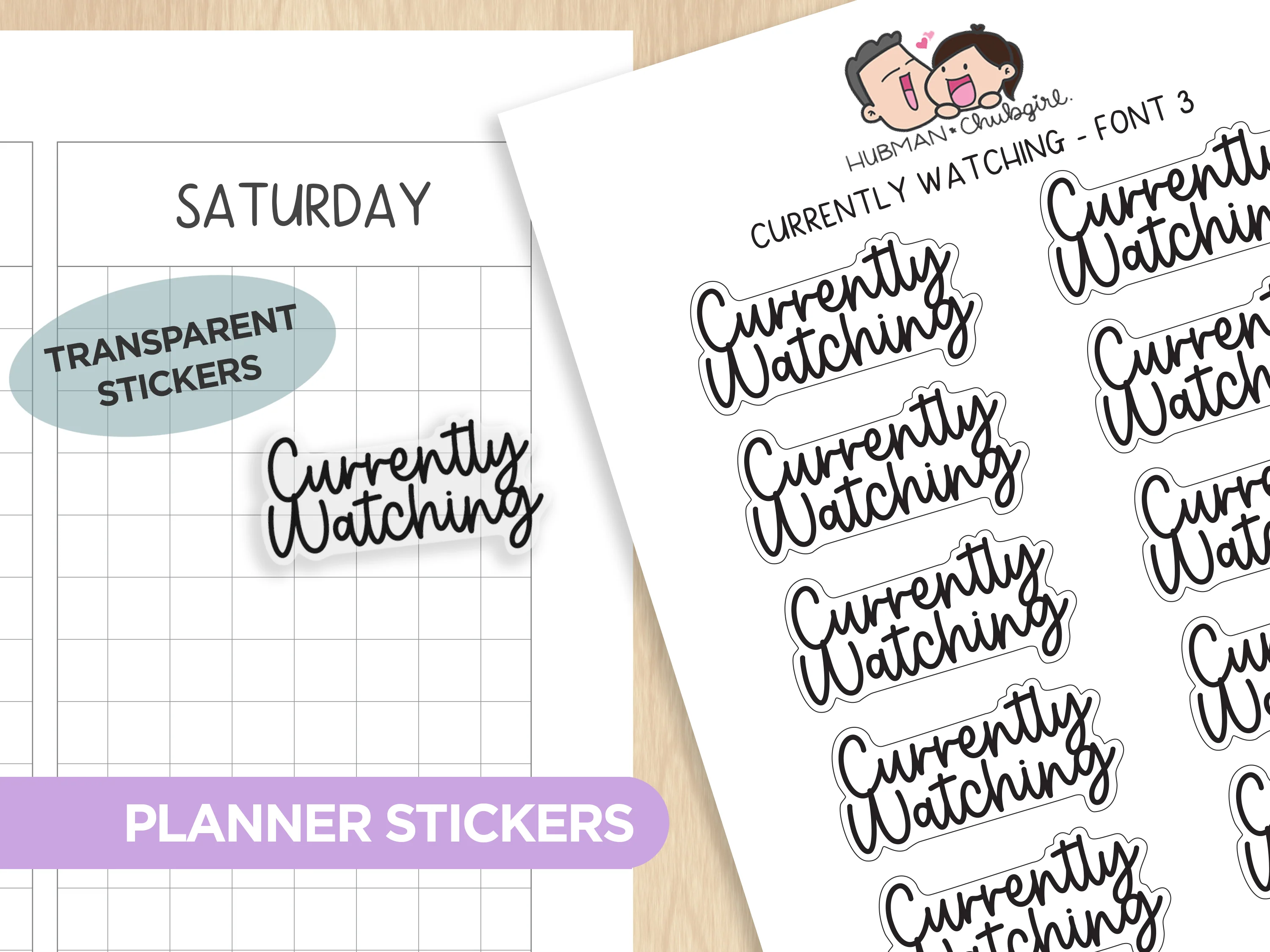 Text Planner Stickers Set (Font 3) - Image 5