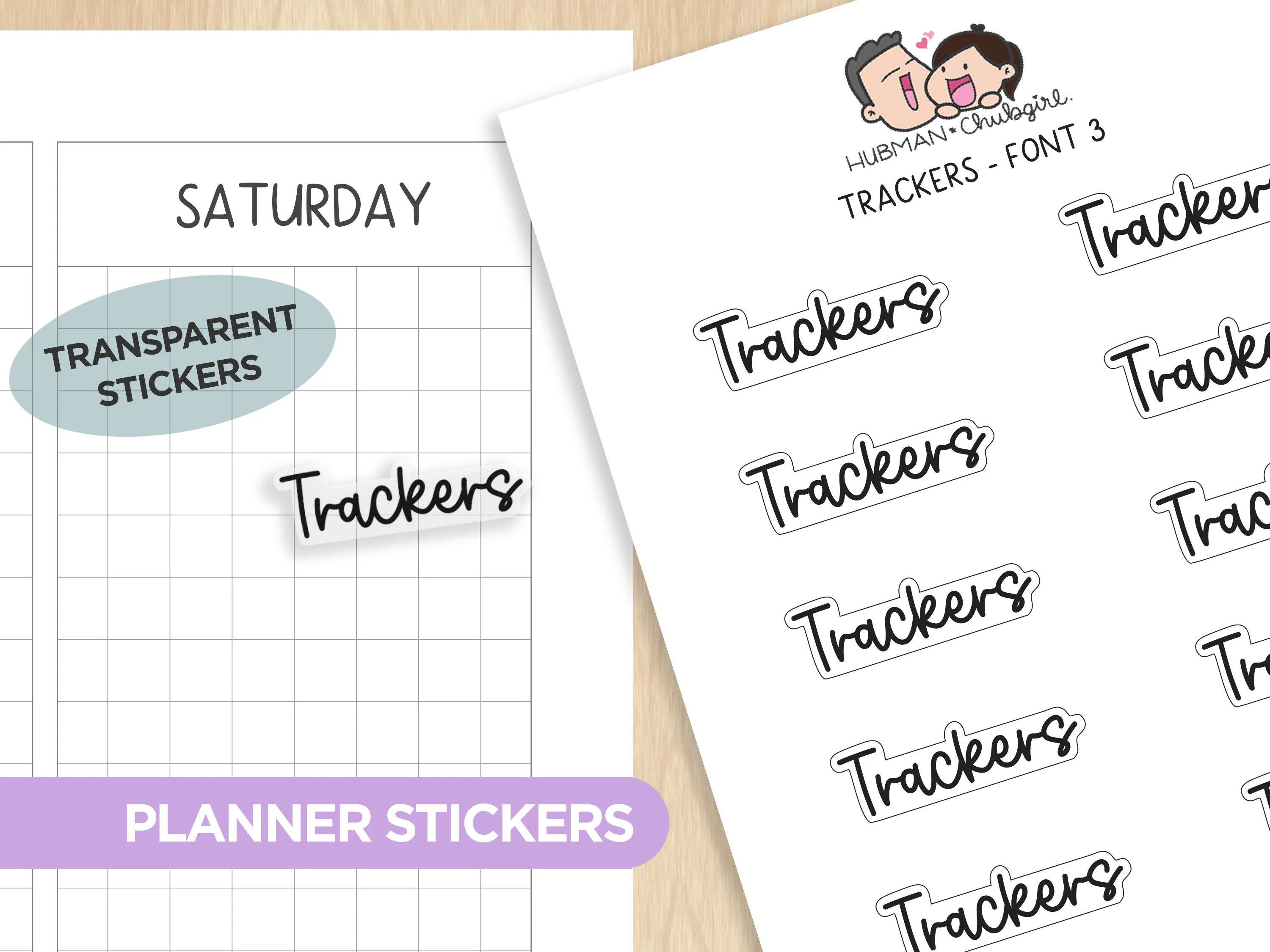 Text Planner Stickers Set (Font 3) - Image 8