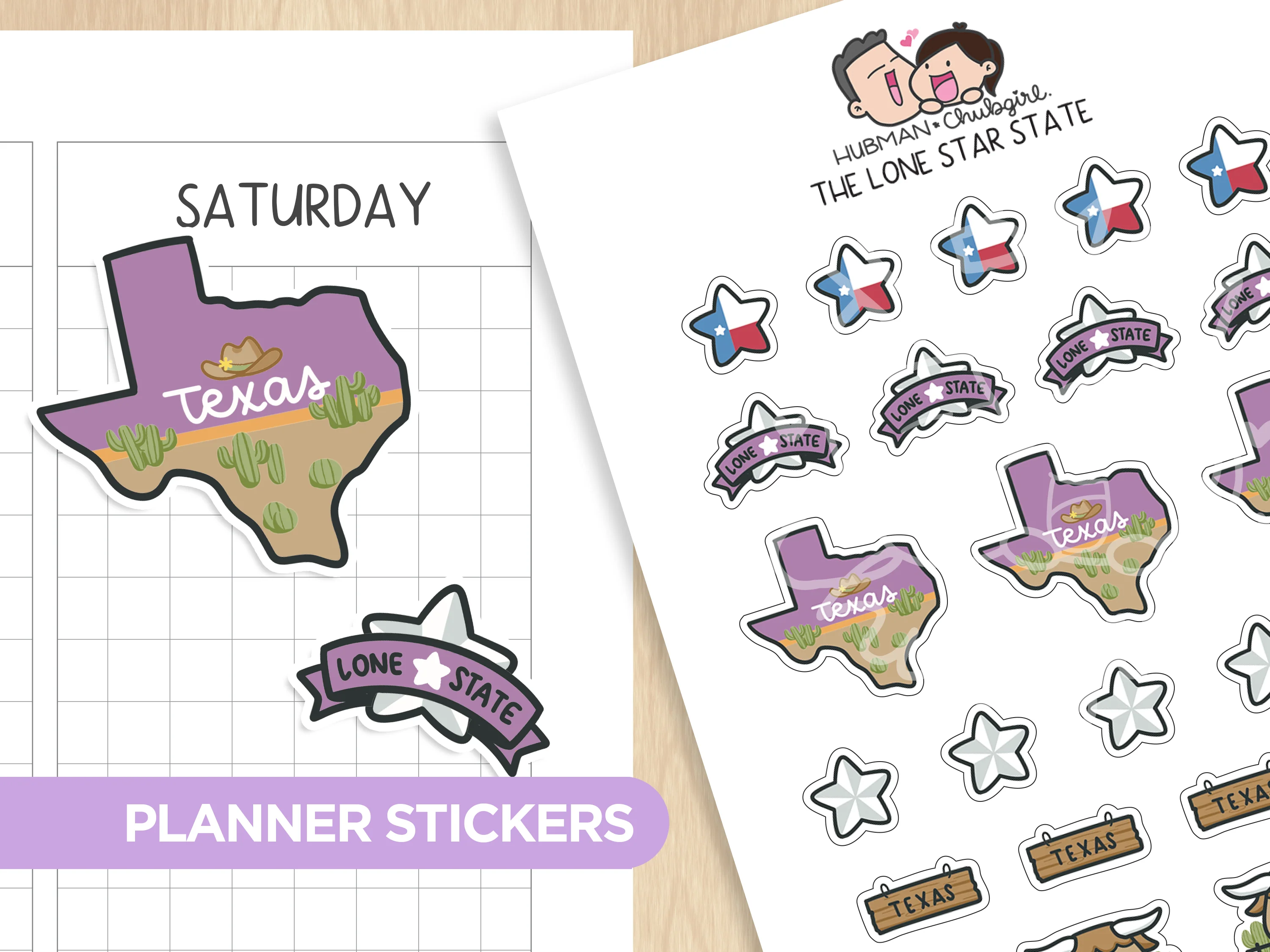 Texas Sticker Set - Image 3