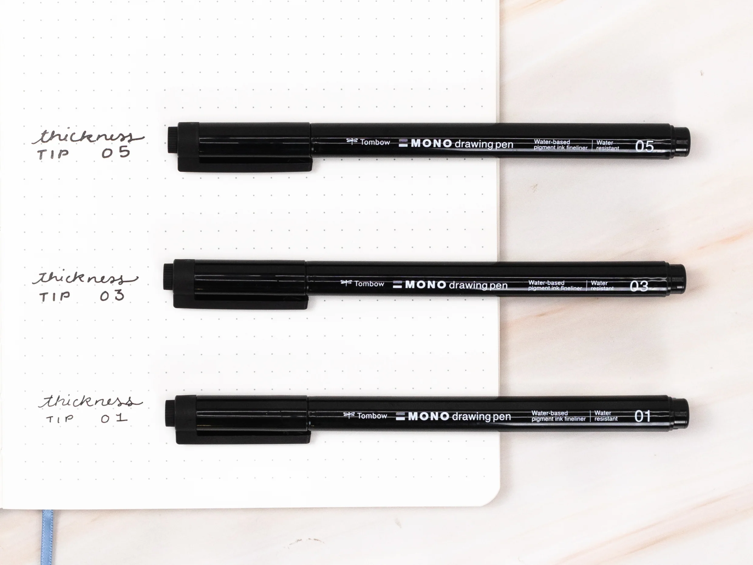 Tombow Mono Drawing Pens (Set of 3) - Image 3