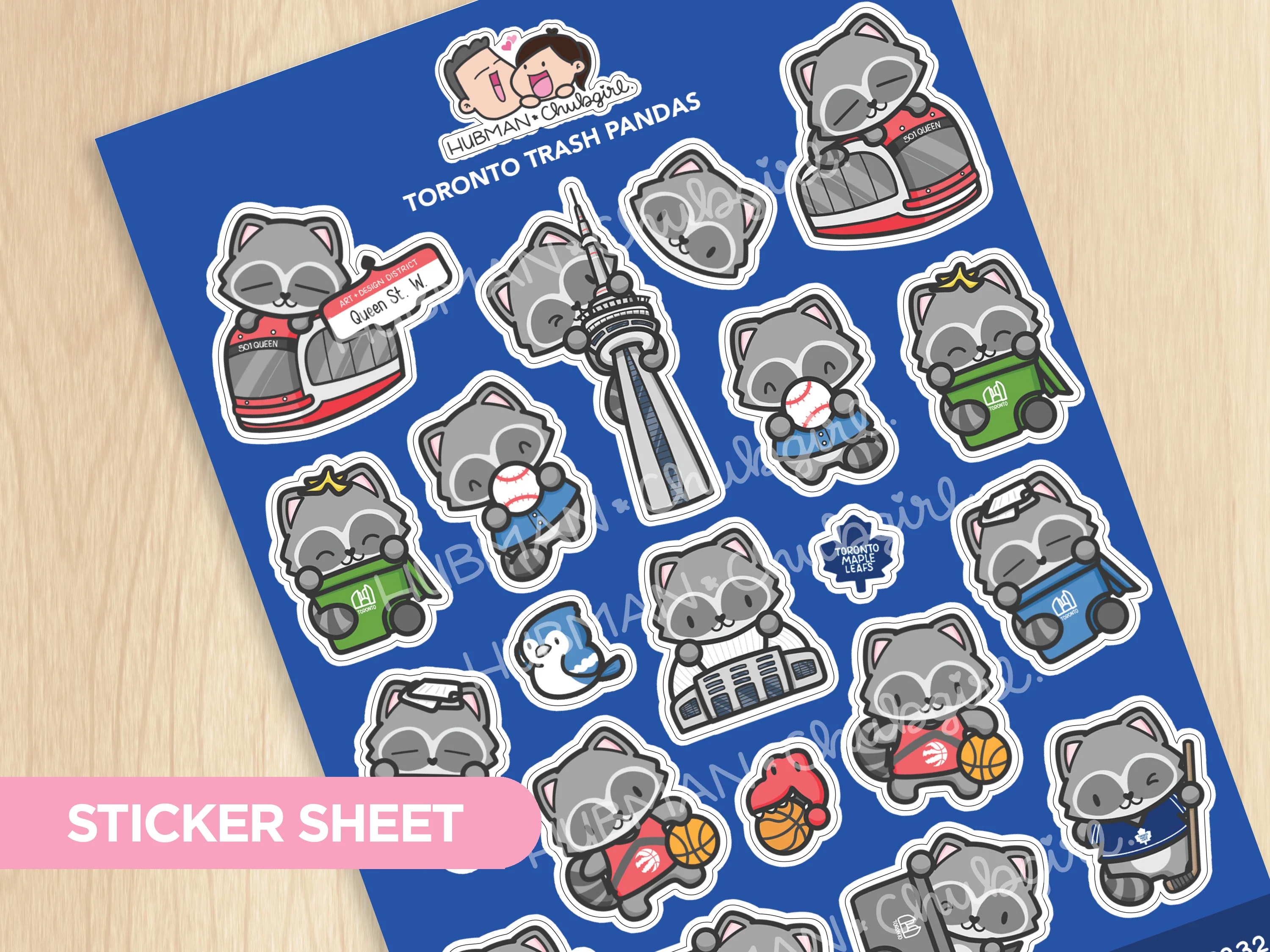 Toronto Trash Pandas Sticker Sheet