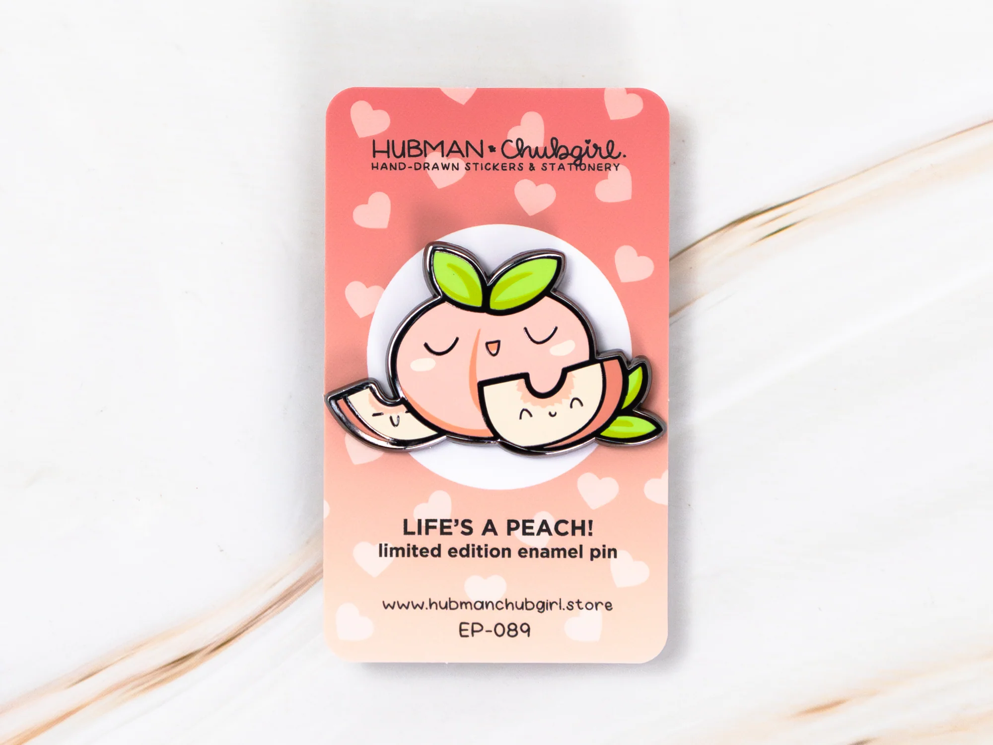 Life's a Peach Pin