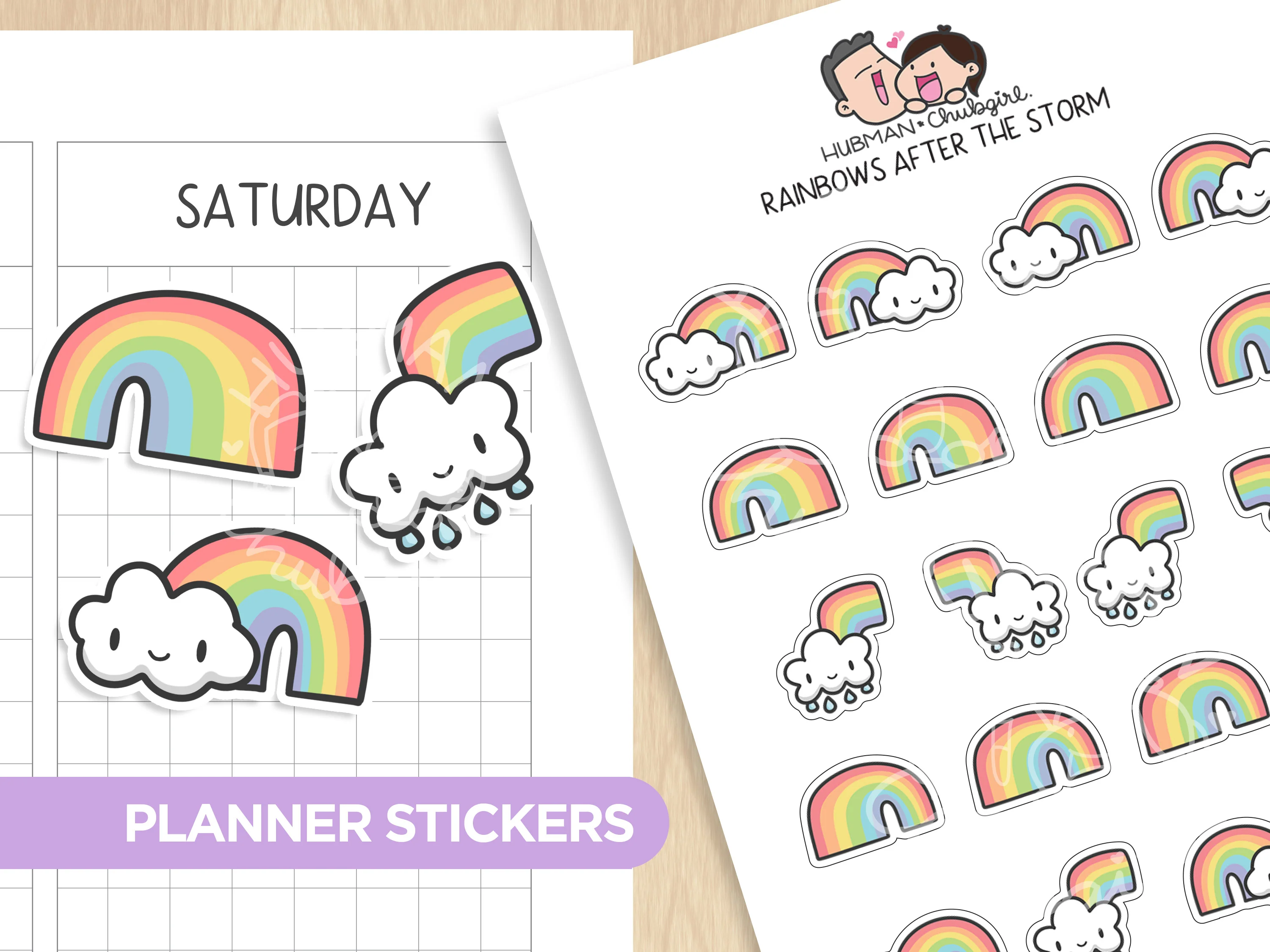 Weather Tracker Planner Sticker Set - Image 11