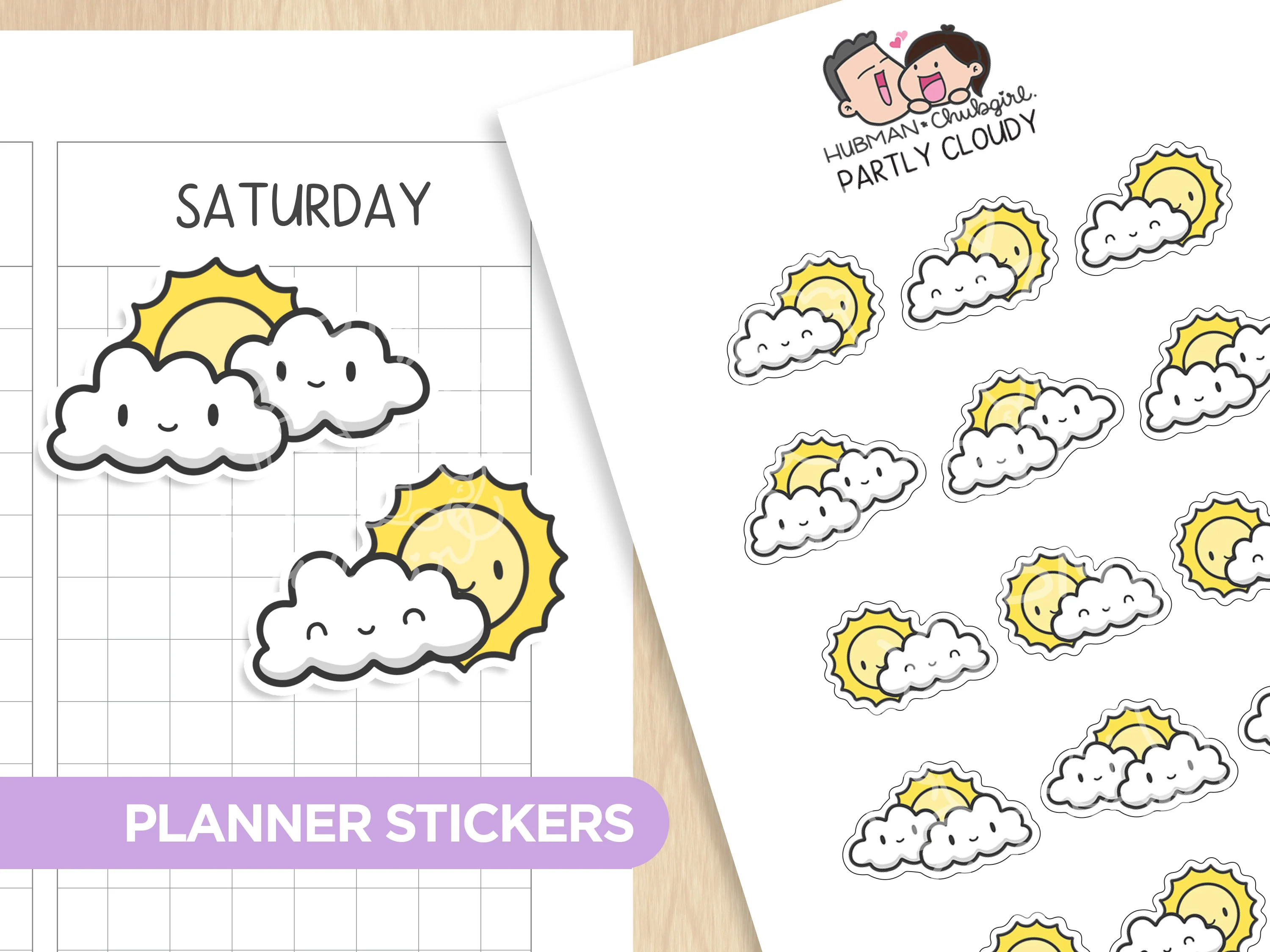 Weather Tracker Planner Sticker Set - Image 3