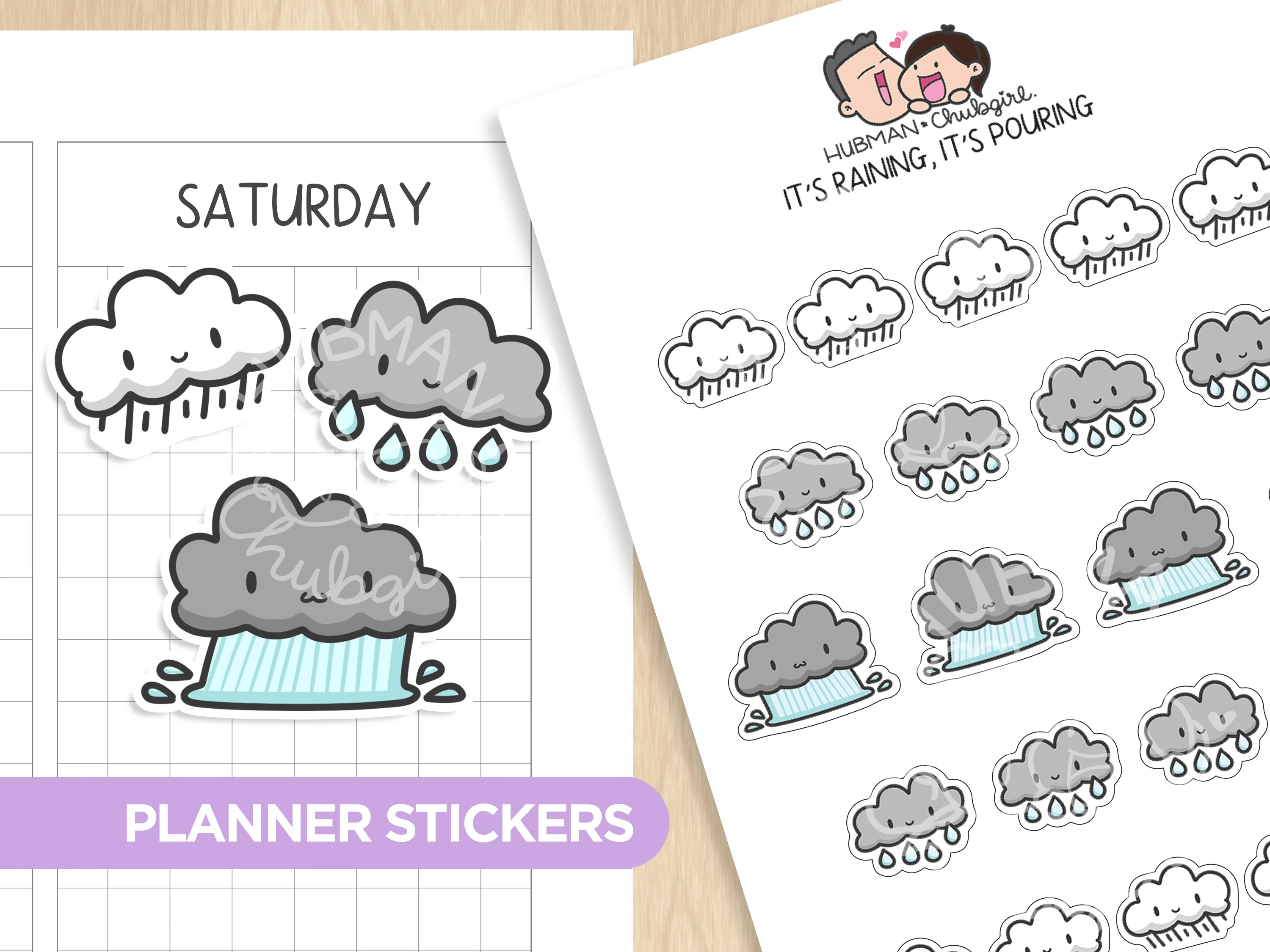 Weather Tracker Planner Sticker Set - Image 5