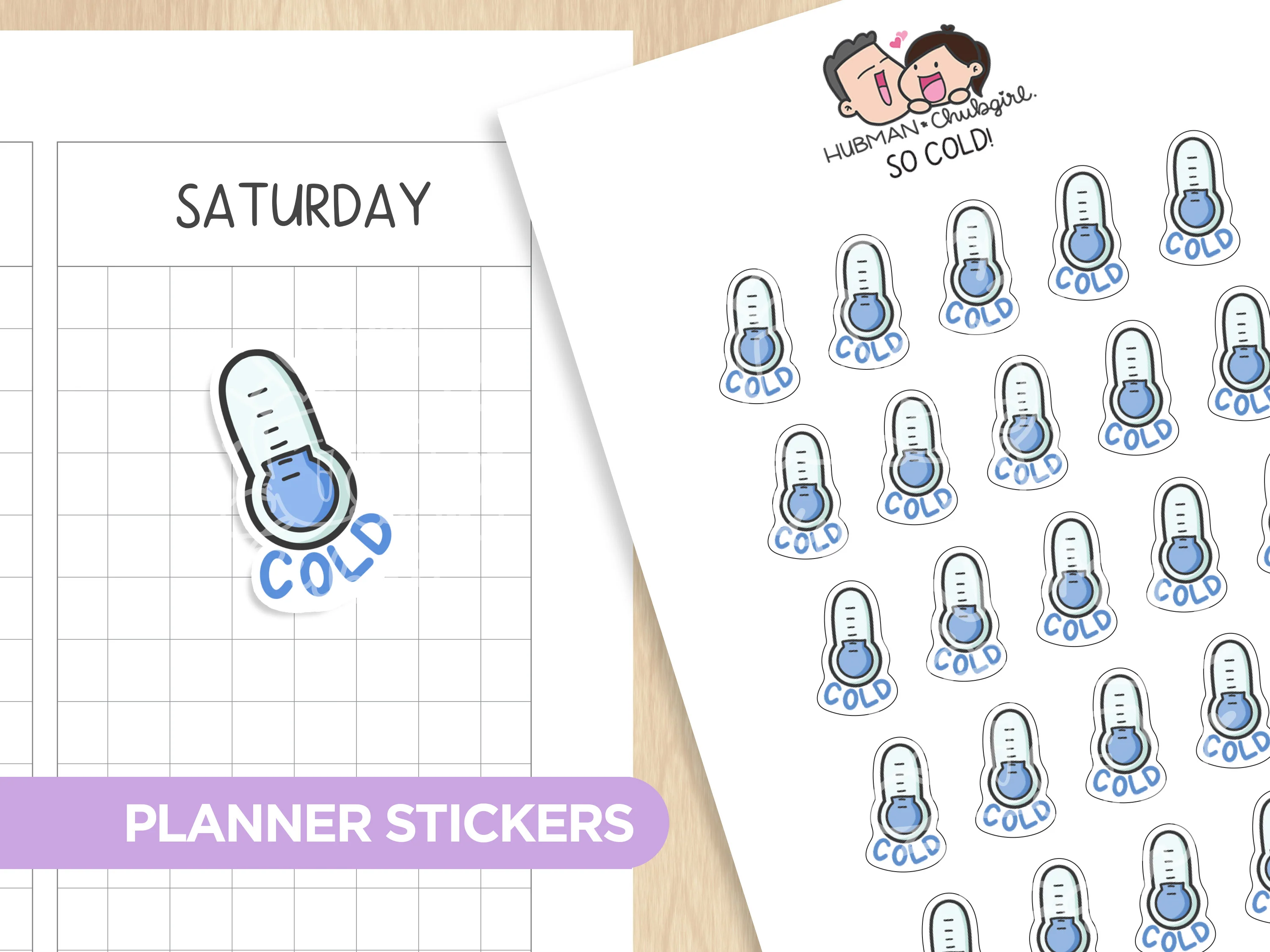 Weather Tracker Planner Sticker Set - Image 9