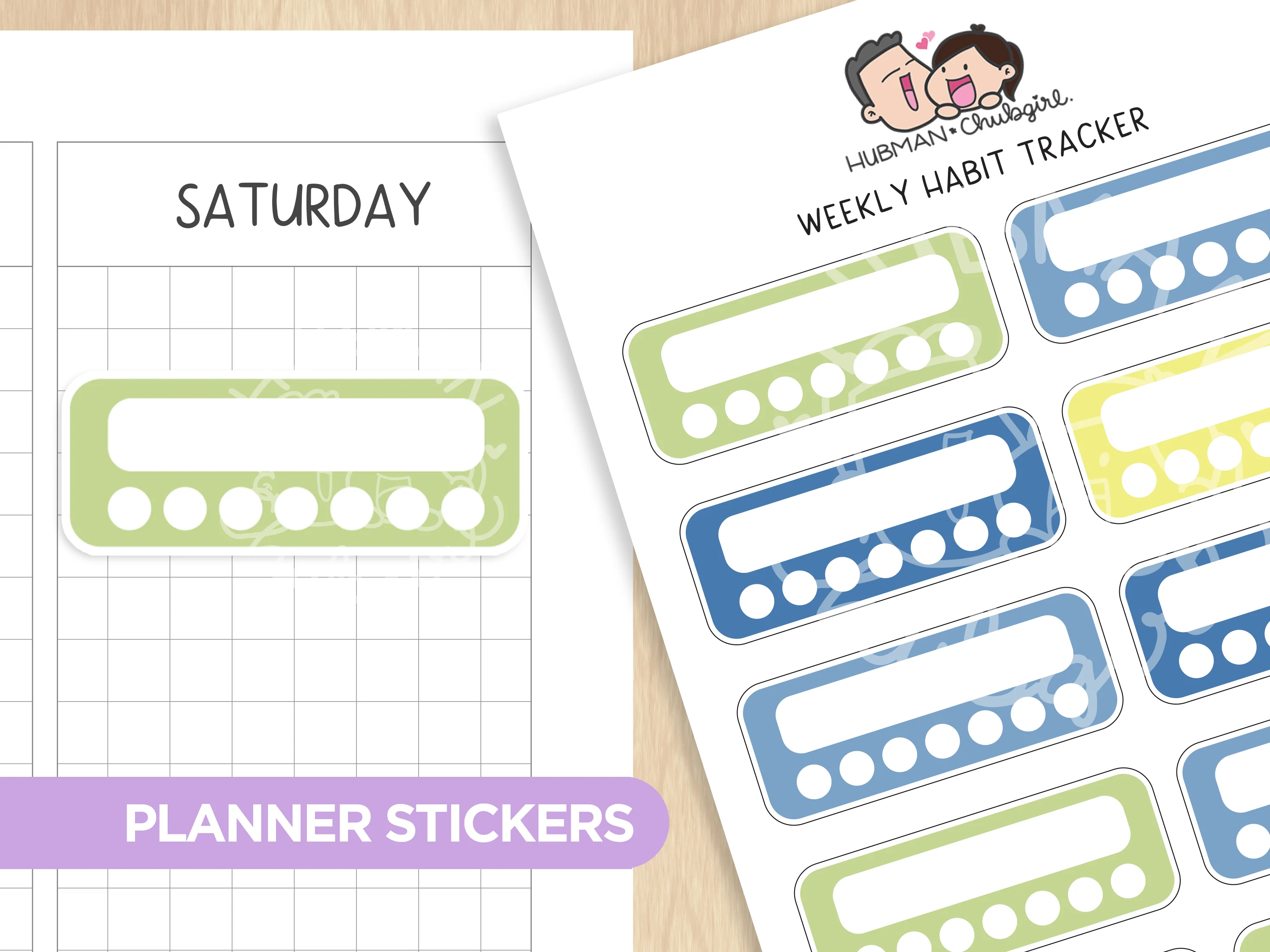 Blueberry Lemonade Journaling Extras Sticker Set - Image 6