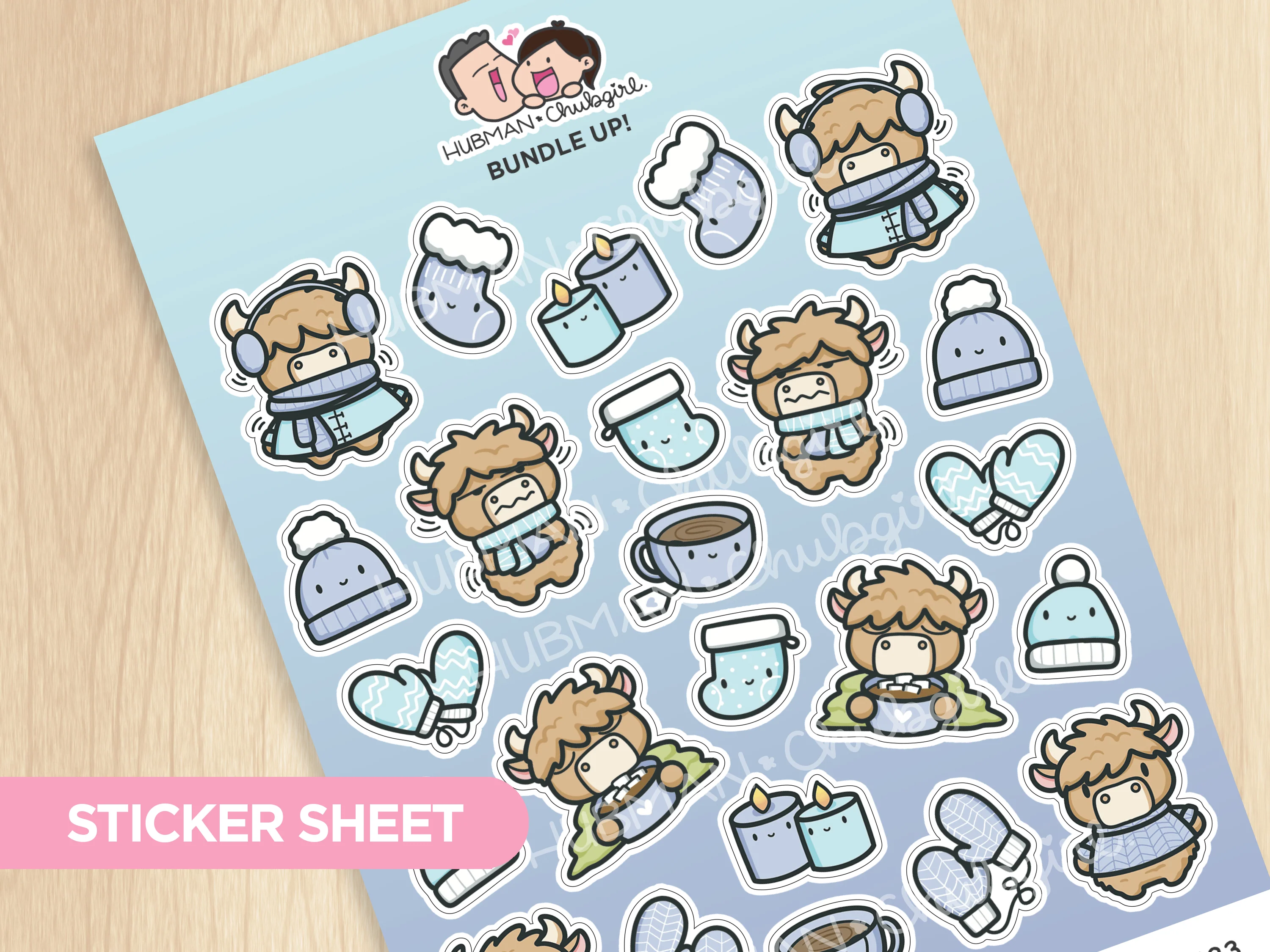 Bundle Up! Sticker Sheet