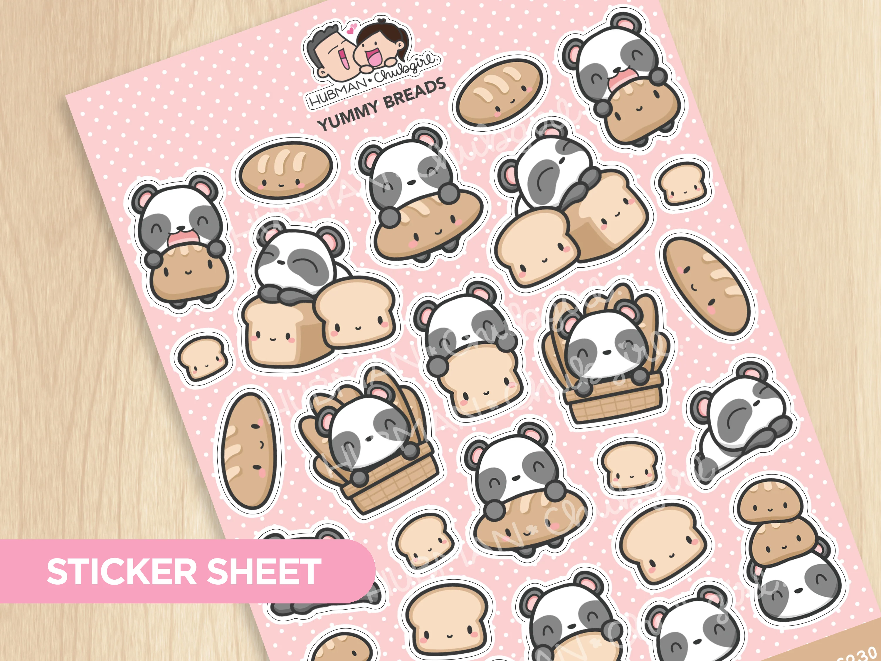 Yummy Bread Sticker Sheet
